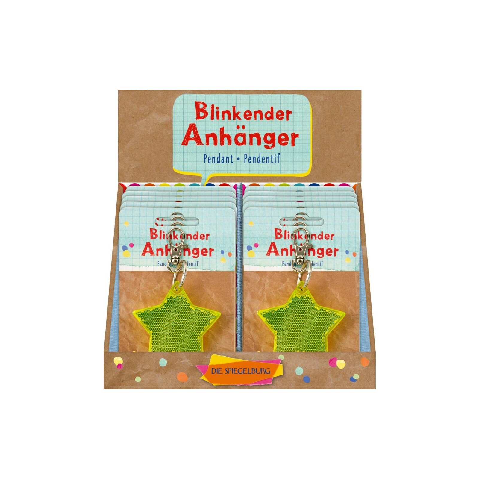 Die Spiegelburg - Bunte Geschenke - Blinkender Anhänger Stern (10)