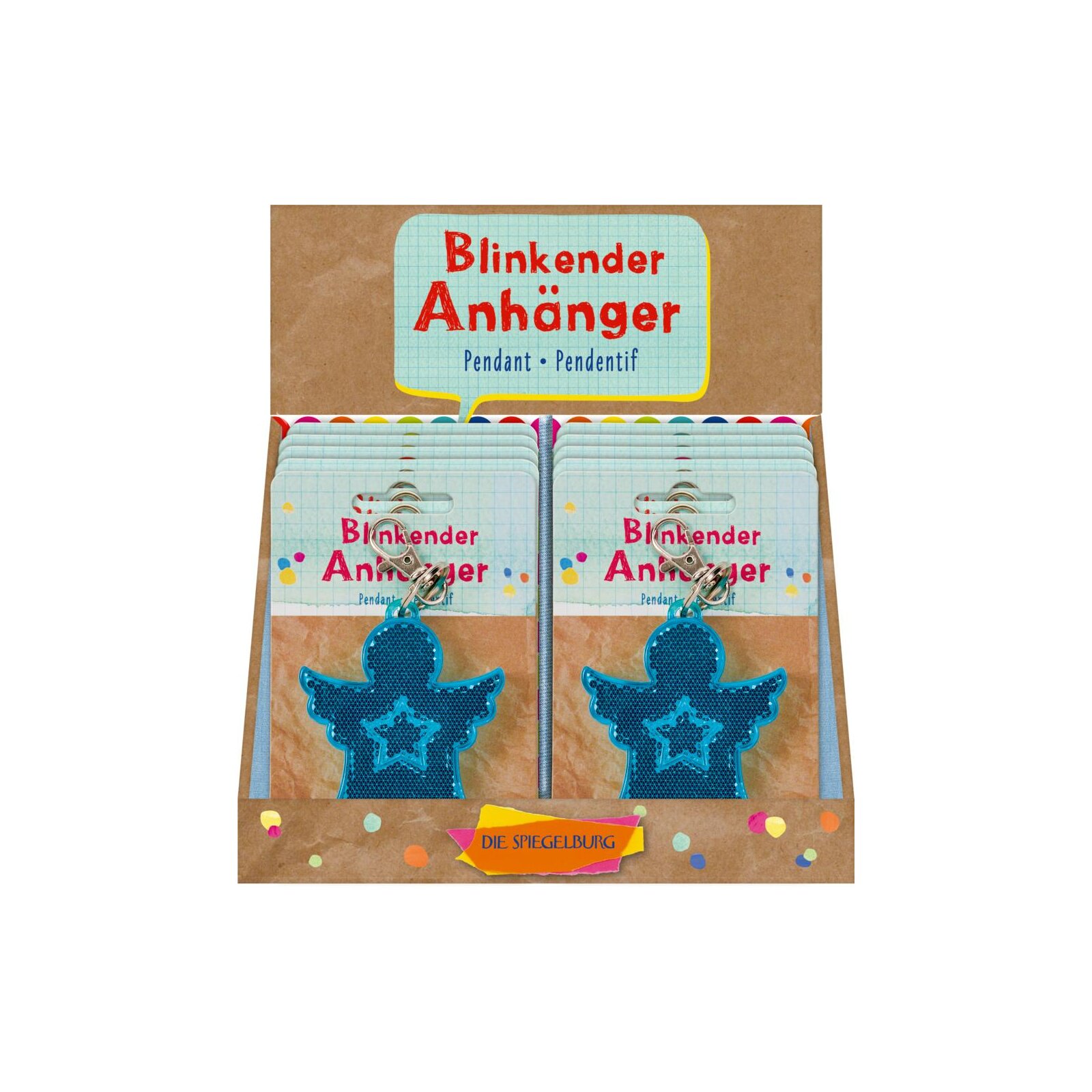 Die Spiegelburg - Bunte Geschenke - Blinkender Anhänger Engel (10)
