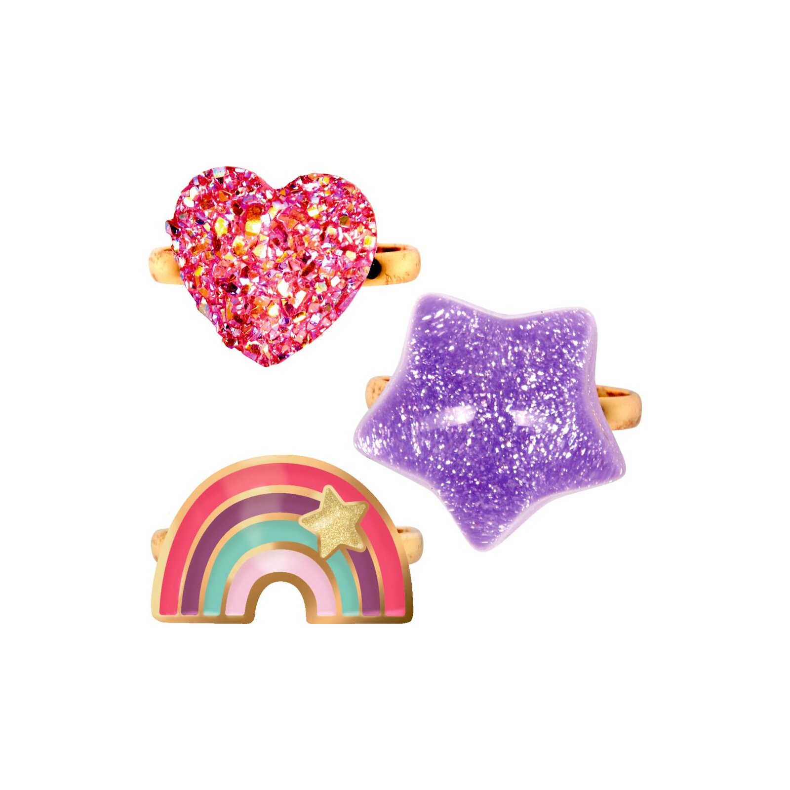 Die Spiegelburg - Prinzessin Lillifee - Ring 'Glitter & Gold', sort. (24)