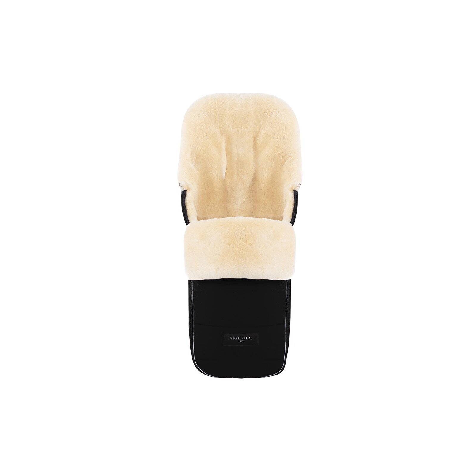 Werner Christ Baby - Flims Lammfellfußsack black