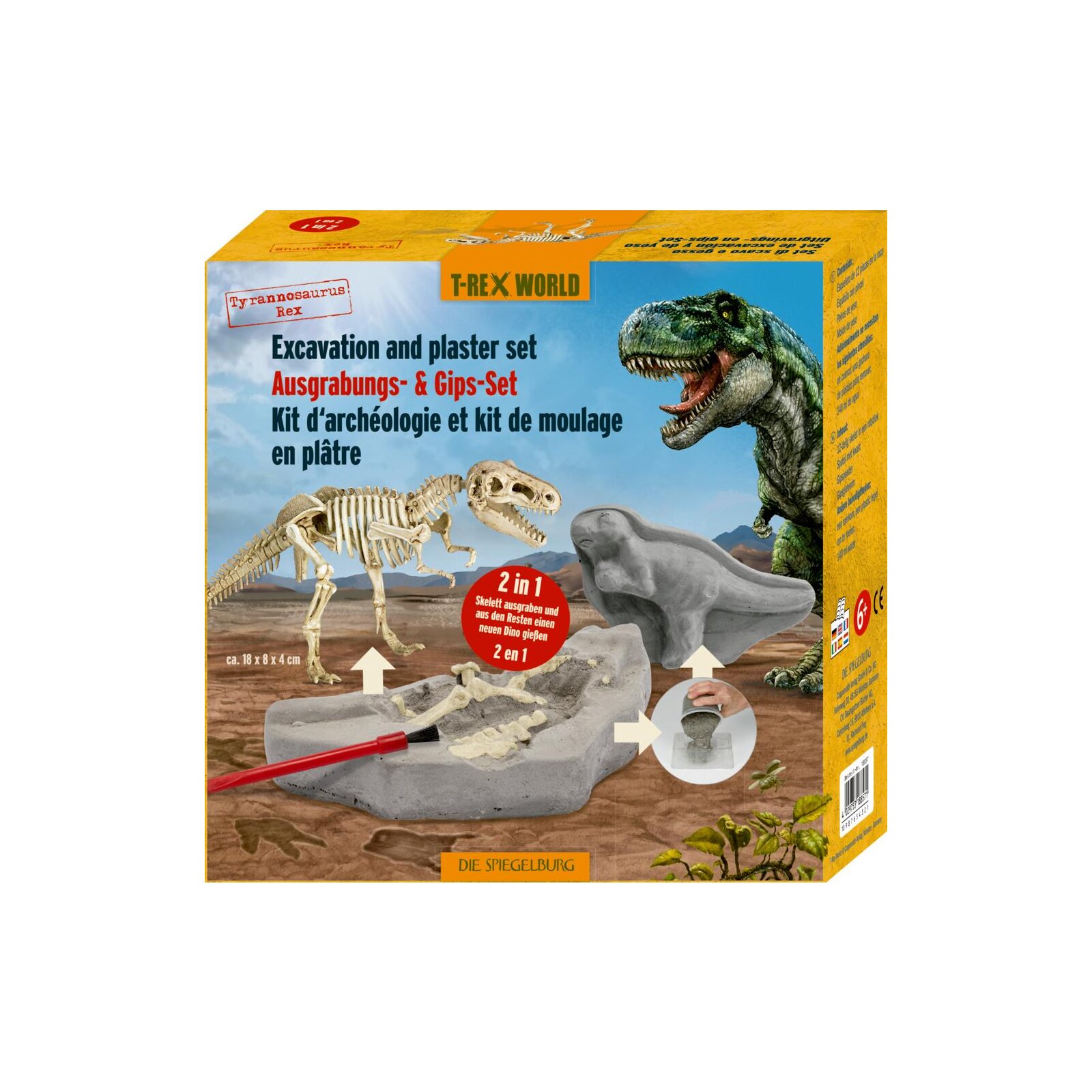 Die Spiegelburg - Ausgrabungs- & Gips-Set T-Rex - T-Rex World (3)