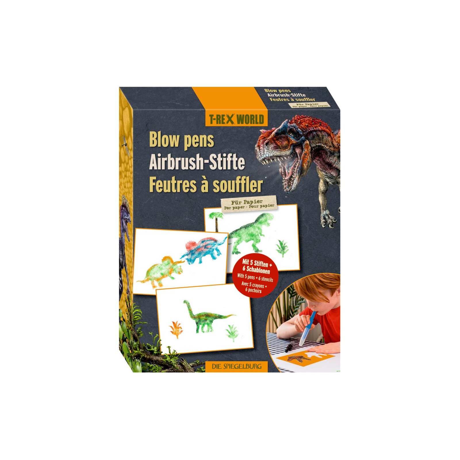Die Spiegelburg - Airbrush-Stifte für Papier - T-Rex World (4)