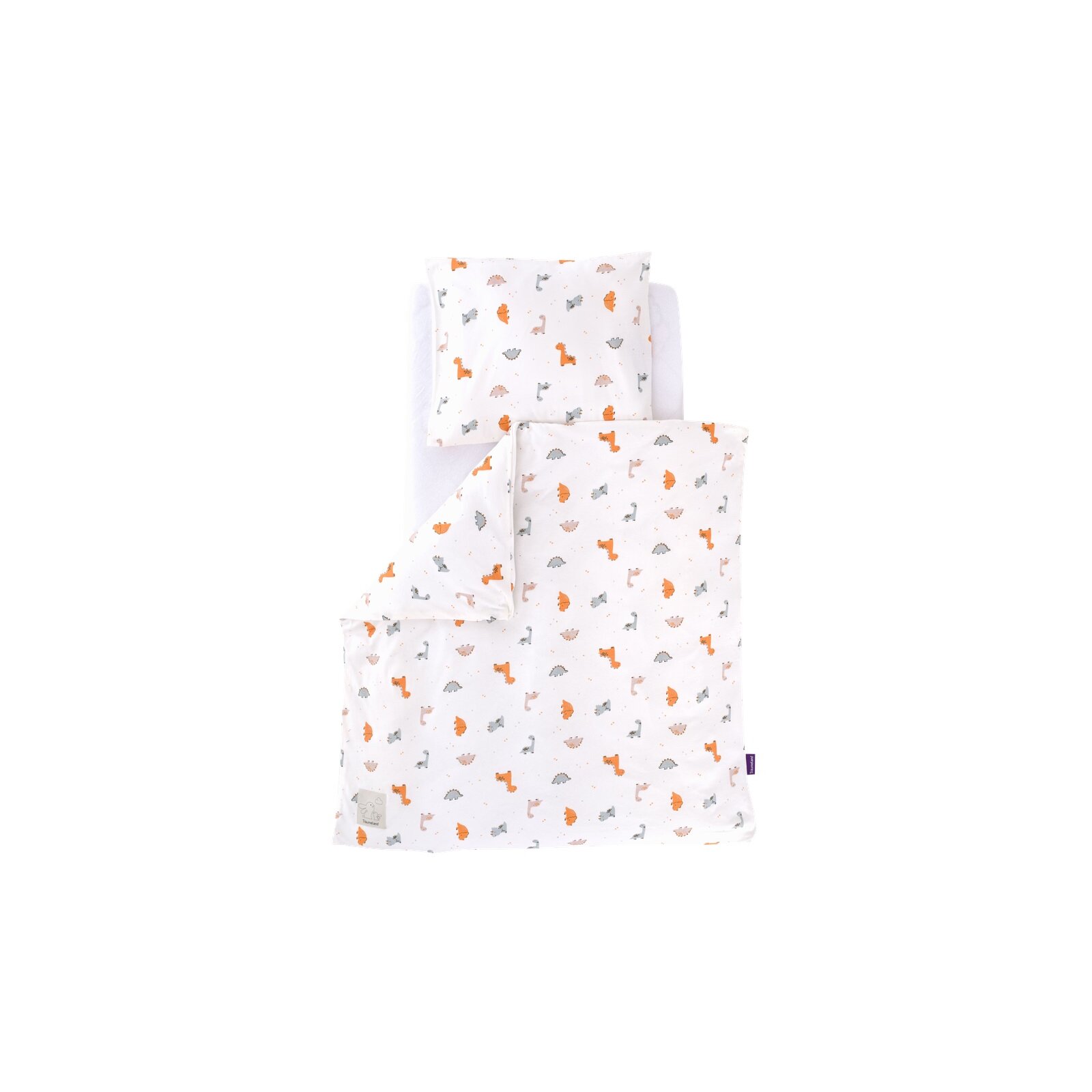 Träumeland - Bettwäsche Jersey DINOLINO (80/80 + 35/40 cm)