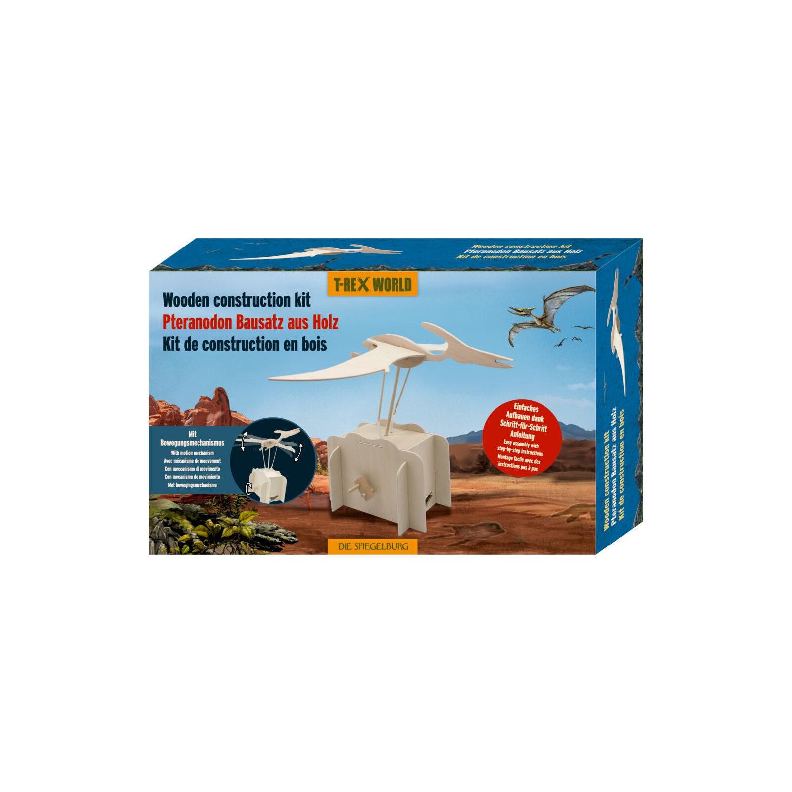 Die Spiegelburg - Holz-Bausatz Pteranodon - T-Rex World (2)