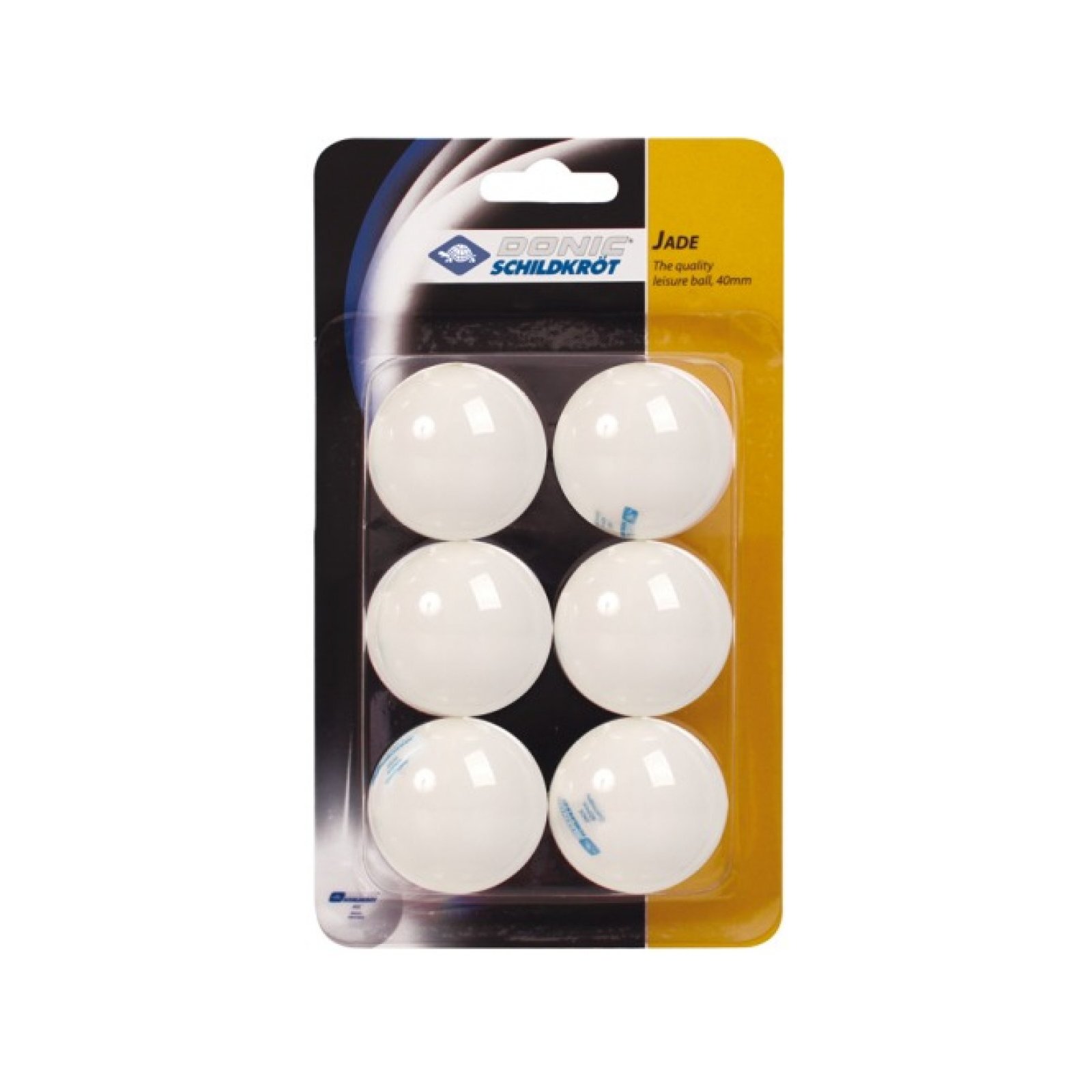 Schildkröt - Tischtennis 6er Jade Ball, weiß 40 mm