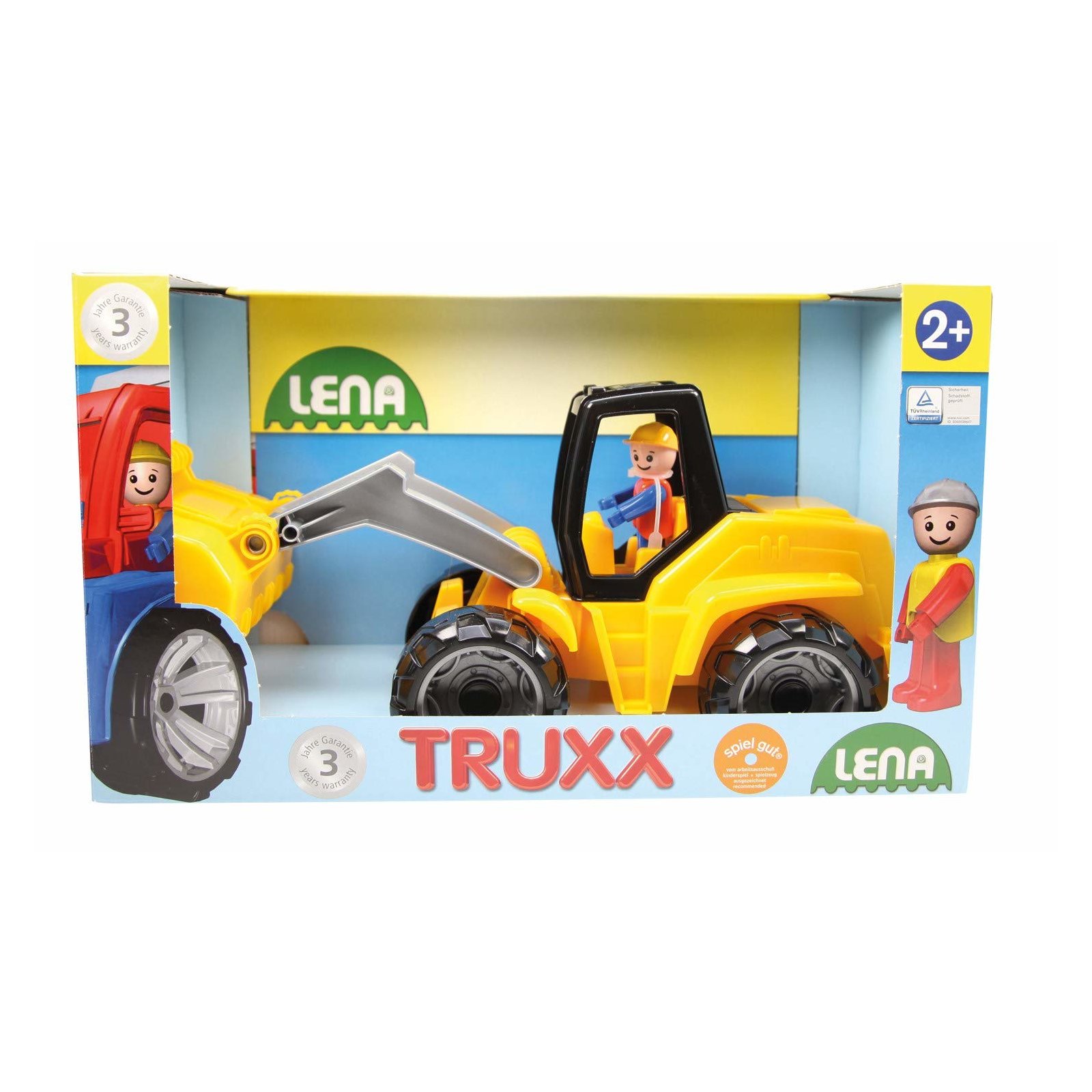 Lena - Sandkasten-Schaufellader mit Spielfigur (36 cm)