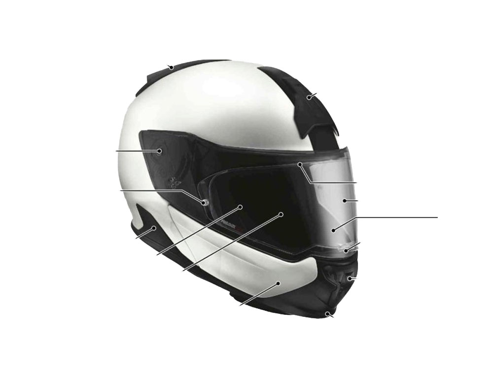 BMW Wangenpolster Helm System 7 EVO Farbe: Schwarz Größe: 64/65