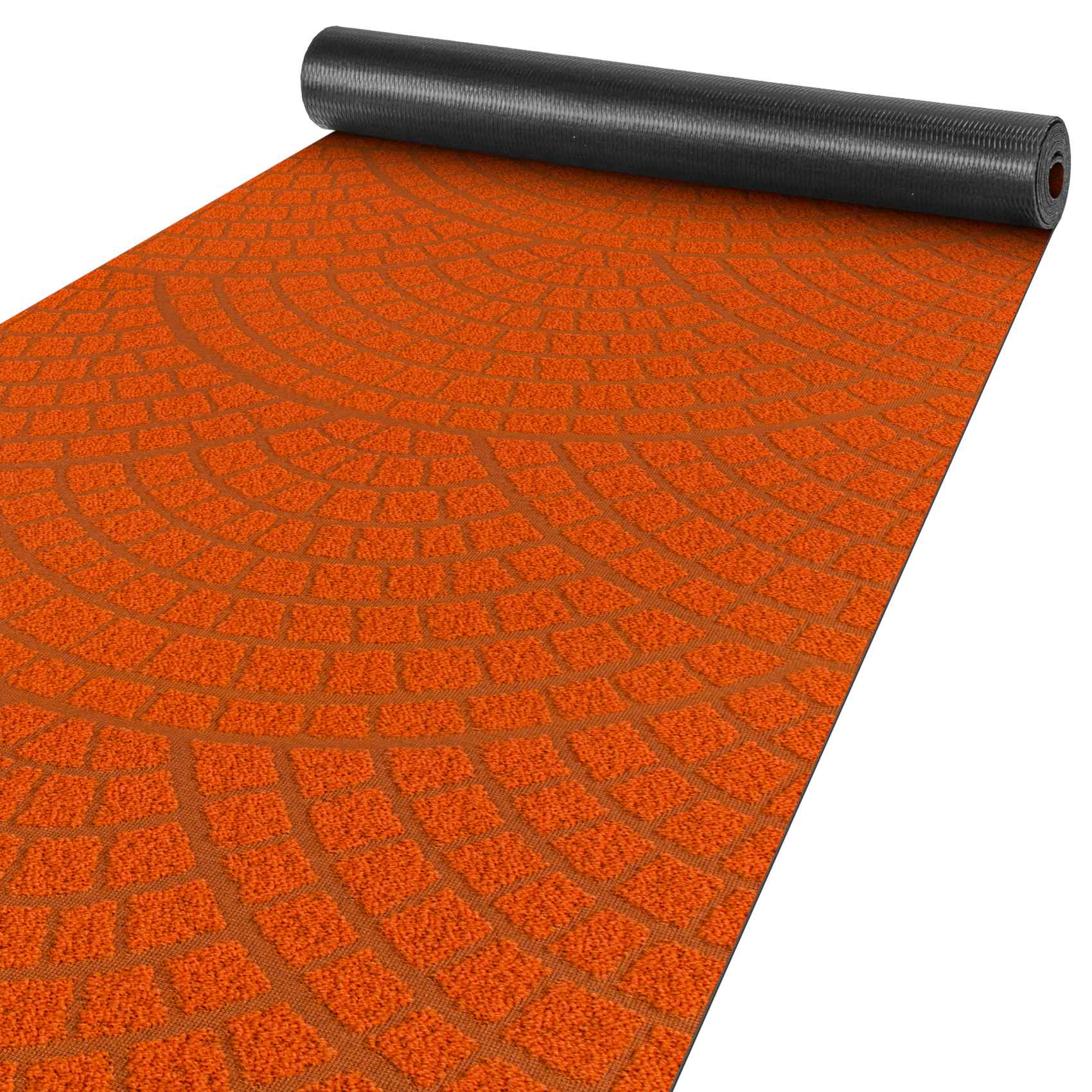 Läufer Flur Teppichläufer Küchenläufer Premium Läufer waschbar Davis Breite 50cm Orange 100x50cm