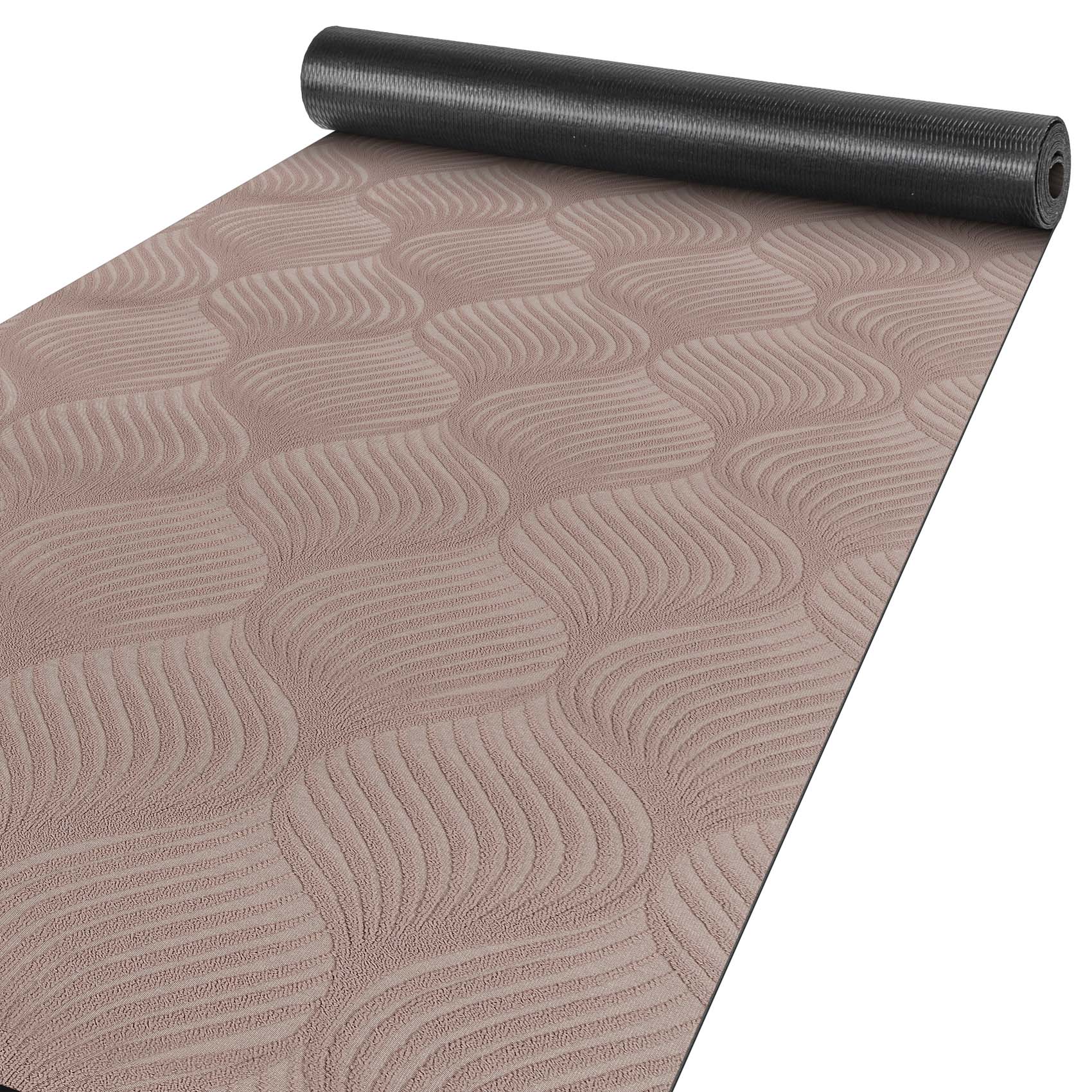 Teppichläufer Flur Läufer Küchenläufer Sauberlaufmatte Teppich Flur abwaschbar Textil Baker Breite 67cm Braun 100x67cm