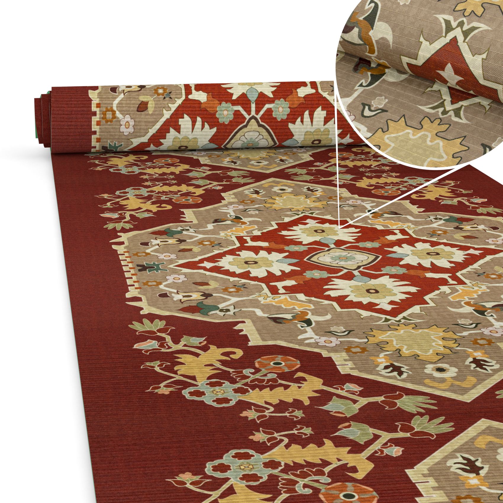 Küchenläufer Küchenteppich Läufer Flur Teppichläufer Sprinty Dune Mehrfarbig 50cm Breit 100x52cm