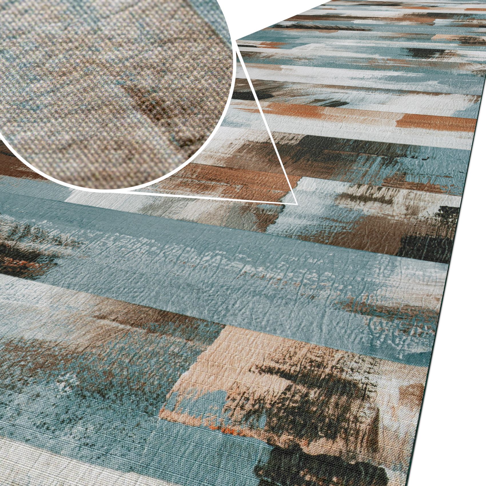 Küchenläufer Küchenteppich Läufer Flur Teppichläufer Sprinty Panarea Mehrfarbig 50cm Breit 100x52cm