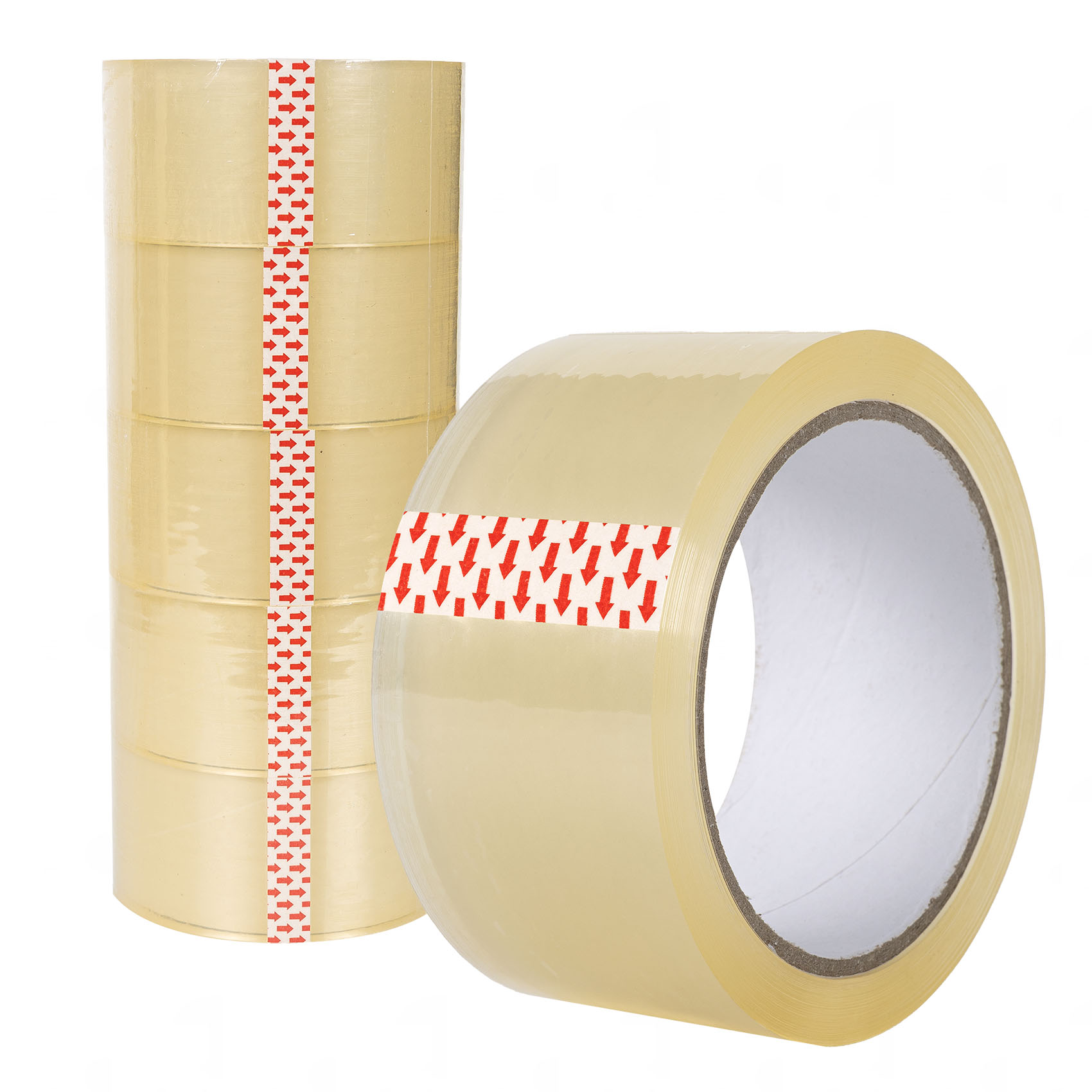 Klebeband Paketklebeband Paketband Packband BOPP 66m x 48mm Transparent 6er oder 36er Rollen Set 6 Stück