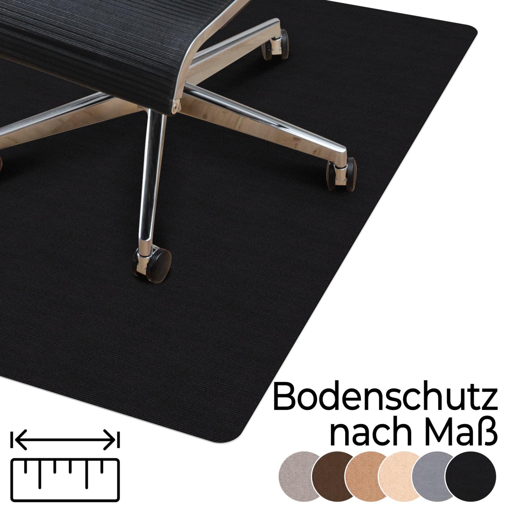 Bodenschutzmatte Bürostuhlunterlage Nemesis selbsthaftend nach Maß