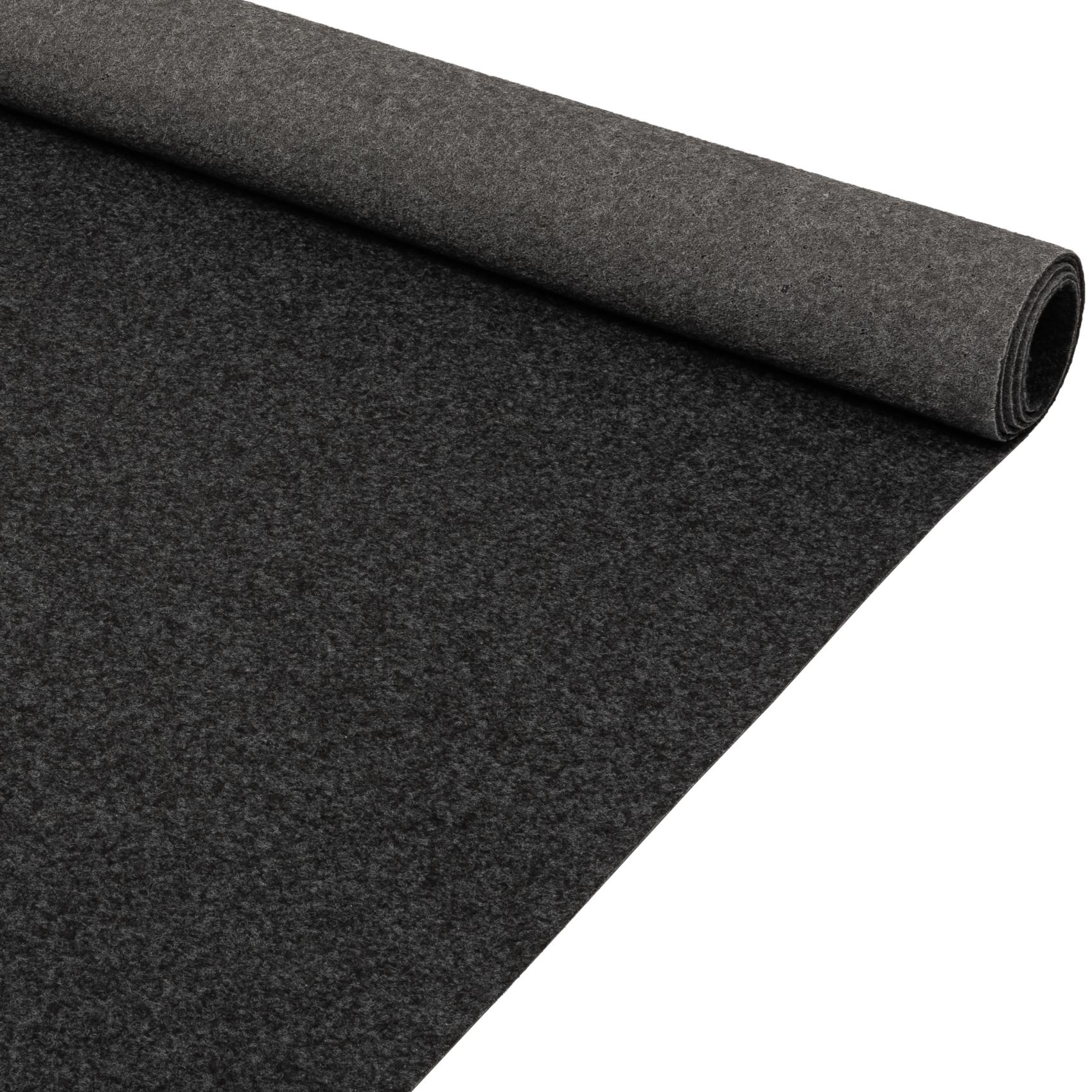Messeteppich Meterware Eventteppich Läufer Teppich für Messe Events Büro BFL-S1 Anthrazit 60 cm 100 cm