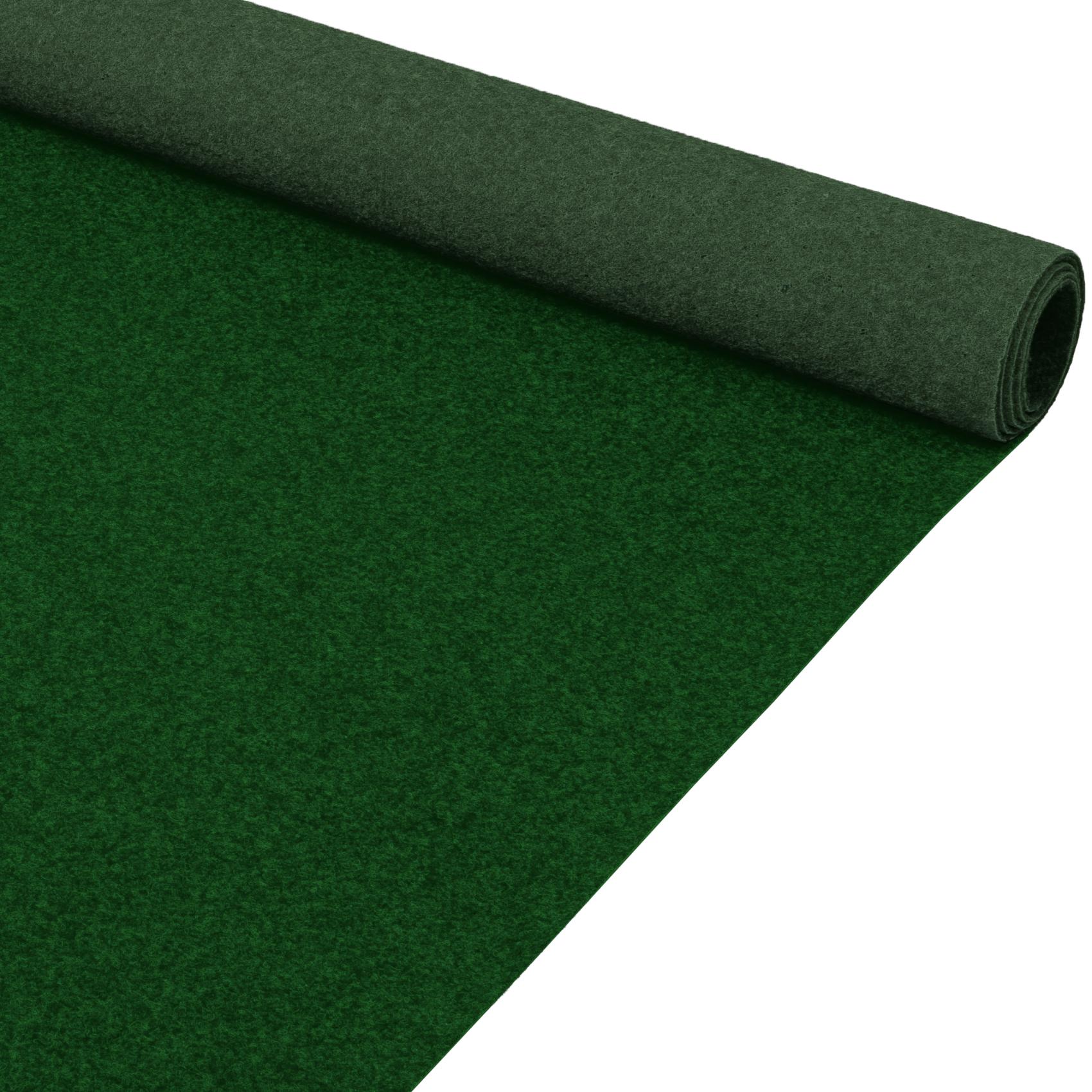 Messeteppich Meterware Eventteppich Läufer Teppich für Messe Events Büro BFL-S1 Grün 60 cm 100 cm