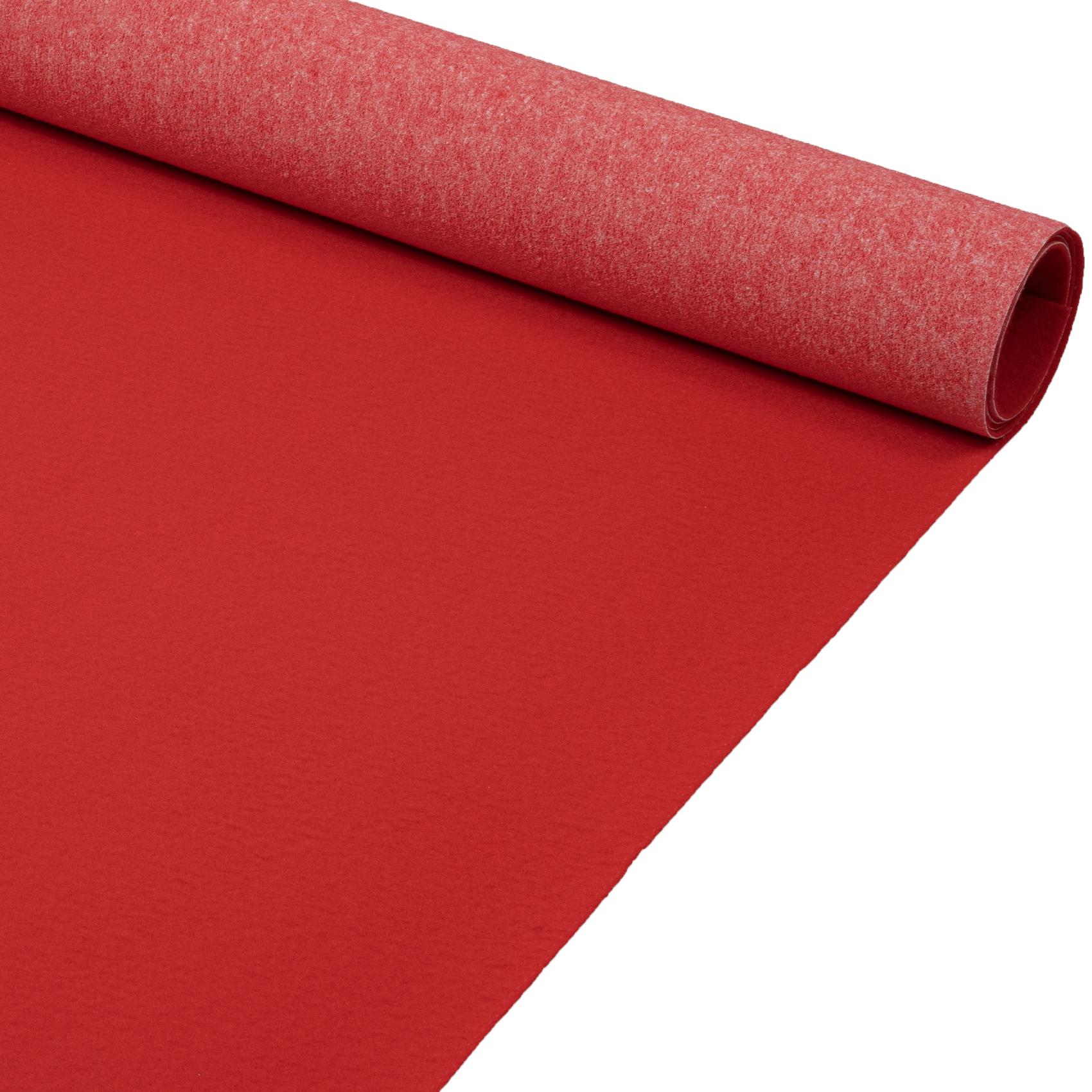 Messeteppich Meterware Eventteppich Läufer Teppich für Messe Events Büro BFL-S1 Rot 60 cm 100 cm