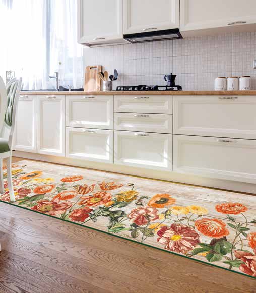 Küchenläufer Teppichläufer Läufer Flur Küchenteppich rutschfest pflegeleicht Serina Breite 52cm 100 x 52 cm