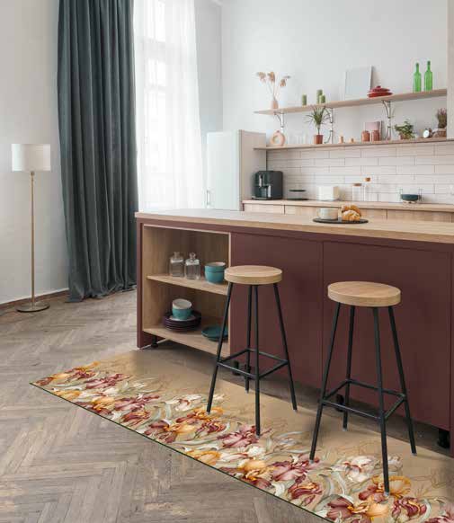 Küchenläufer Teppichläufer Läufer Flur Küchenteppich rutschfest pflegeleicht Tavero Breite 52cm 100 x 52 cm