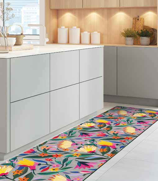 Küchenläufer Teppichläufer Läufer Flur Küchenteppich rutschfest pflegeleicht Sorella Breite 52cm 100 x 52 cm