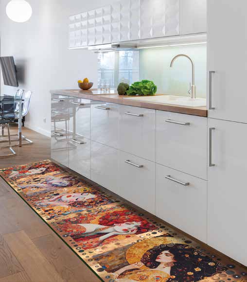 Küchenläufer Teppichläufer Läufer Flur Küchenteppich rutschfest pflegeleicht Ramina Breite 52cm 100 x 52 cm