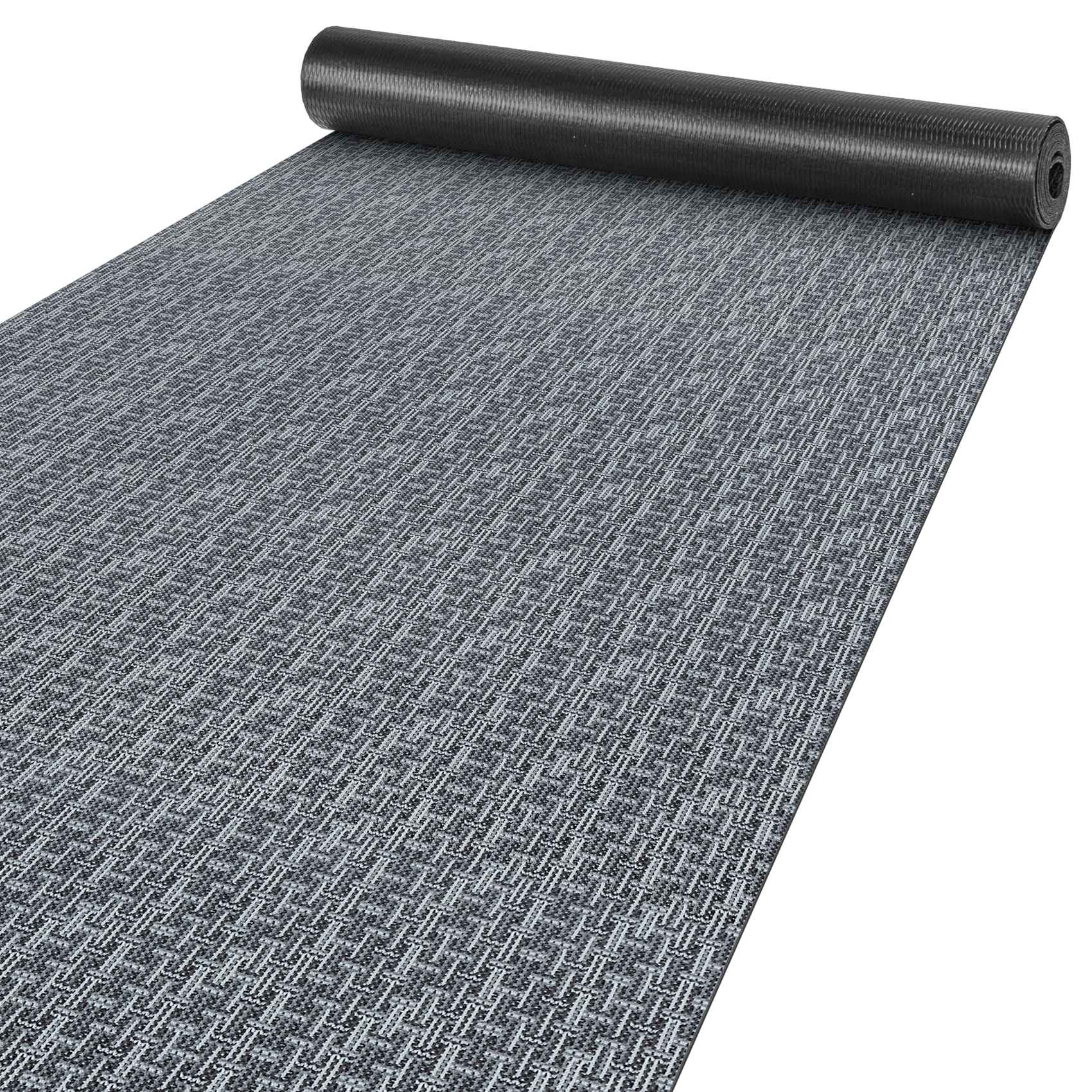 Teppichläufer Läufer Flur Küchenläuferwaschabr Textil Itaca Breite 50cm Grau 100x50cm