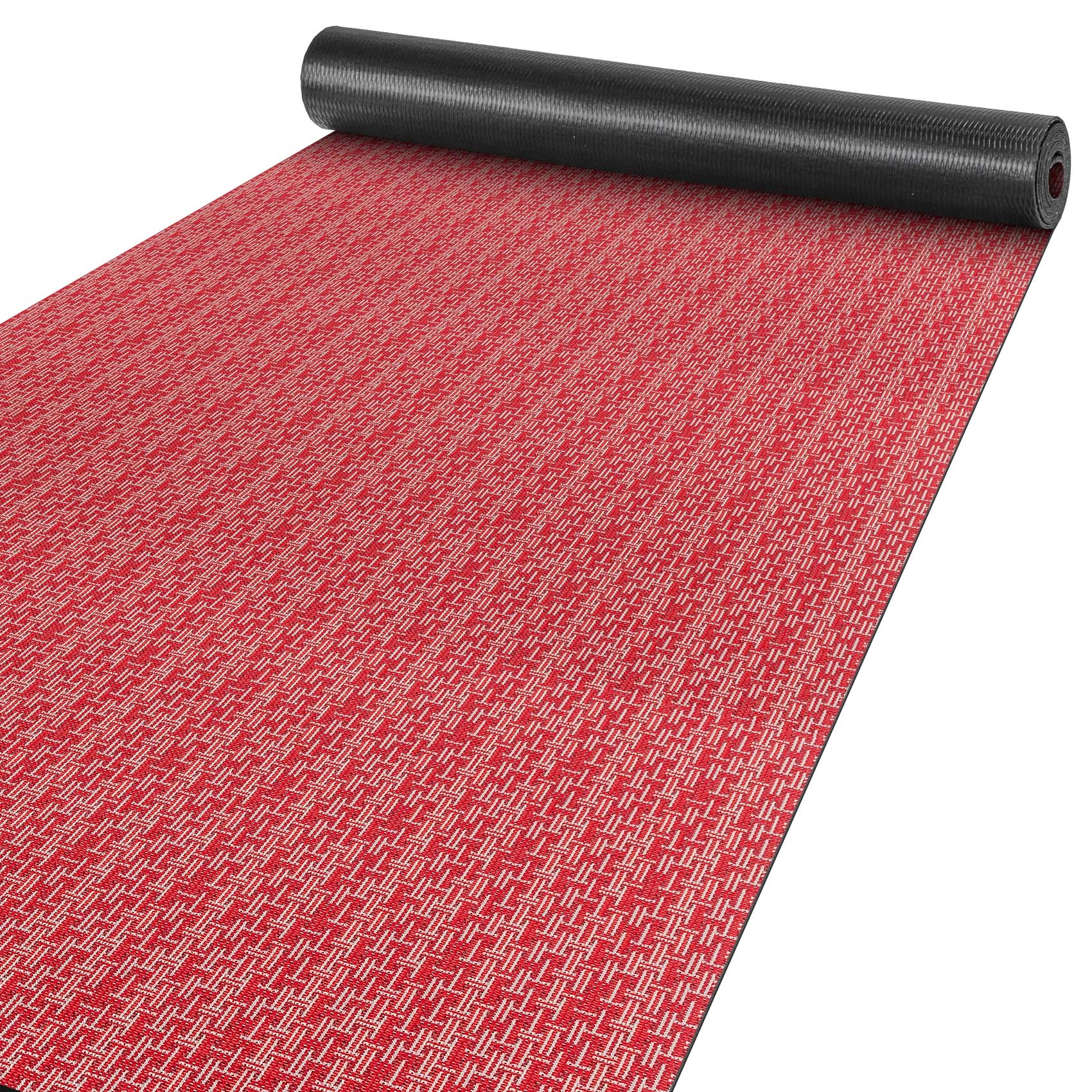 Küchenteppich Teppichläufer Läufer Flur waschbar Textil Itaca Breite 67cm Rot 100x67cm
