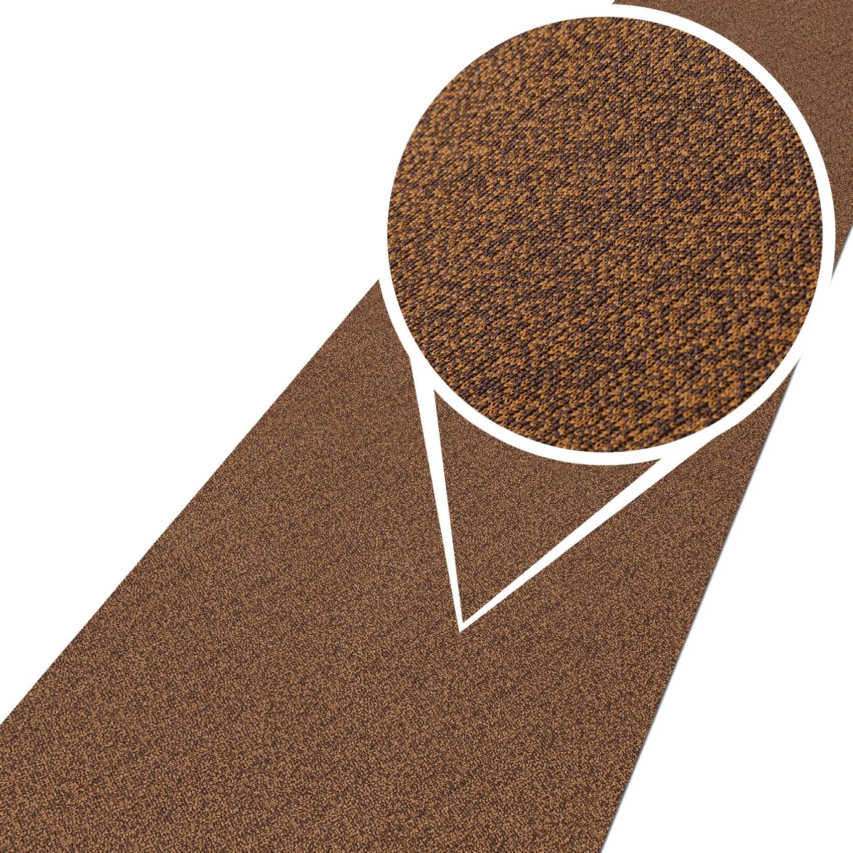 Küchenteppich Küchenläufer Läufer Flur rutschfest Tamara pflegeleicht Braun 50cm 100cm