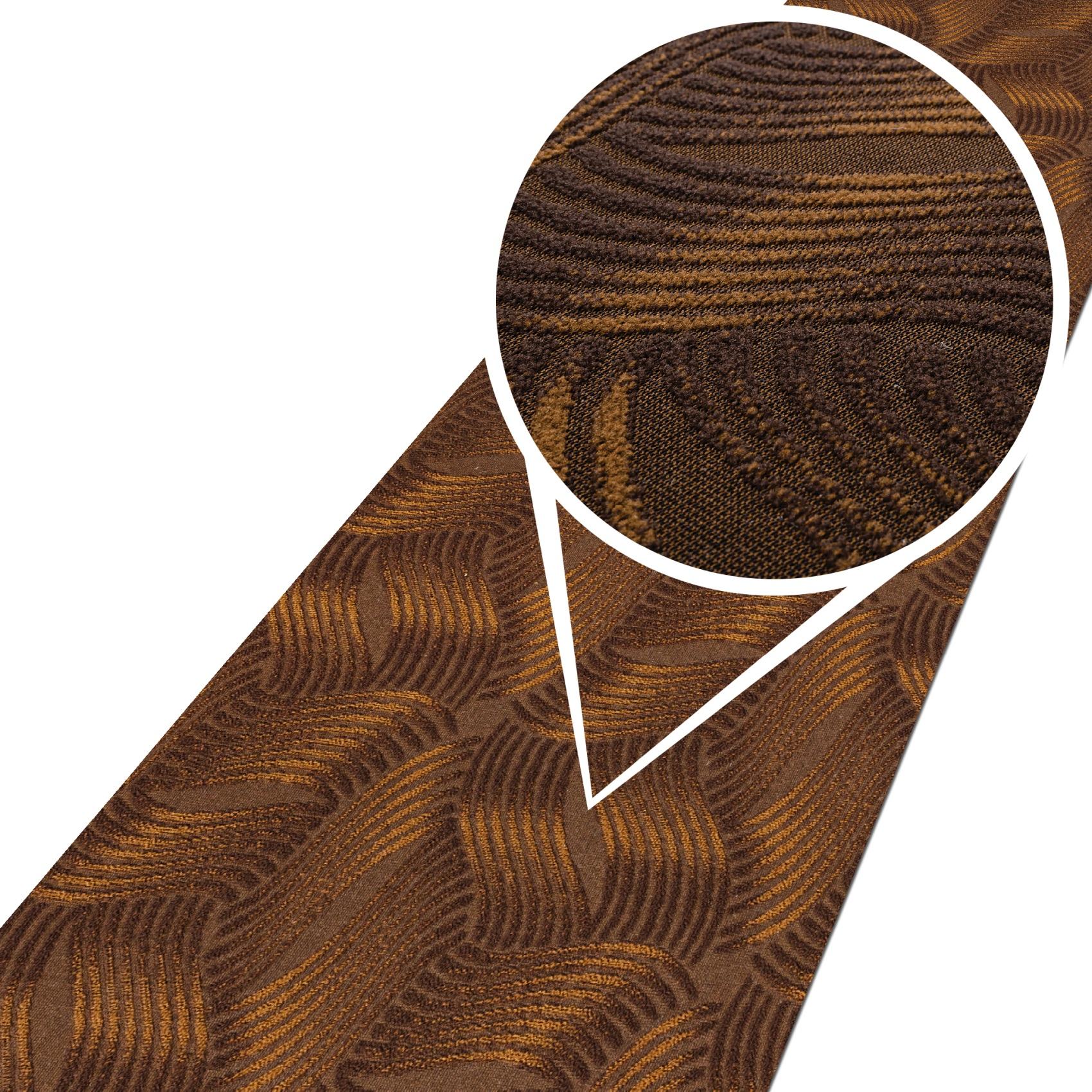 Teppich Läufer Veloursteppich Küchenteppich Küchenläufer Läufer Flur rutschfest Julianna Braun 50cm 100cm