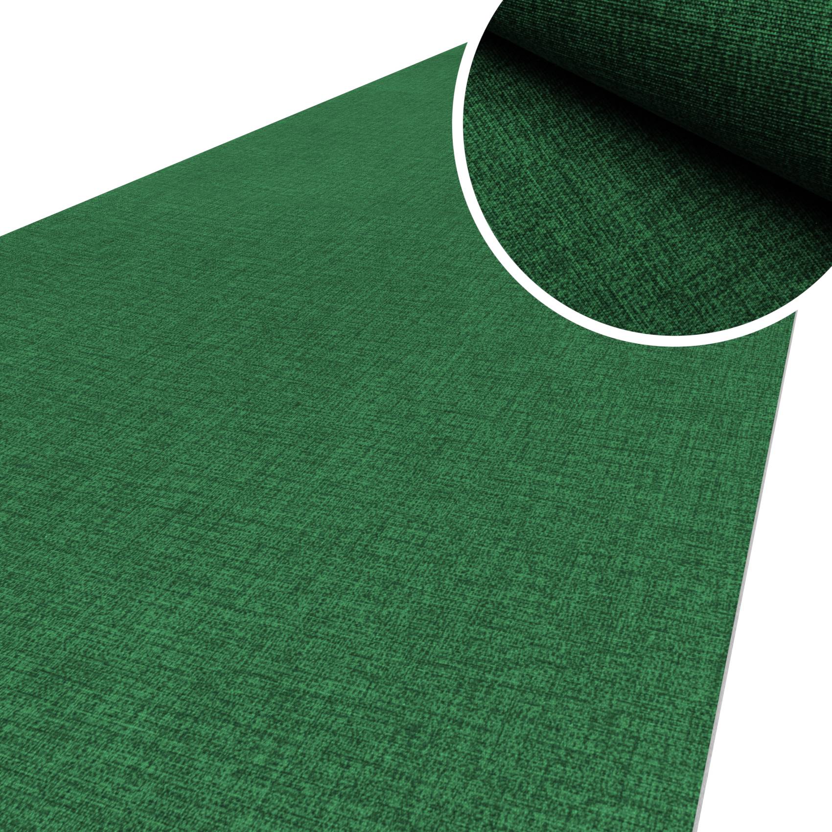 Küchenläufer Küchenteppich Läufer Flur Teppichläufer Uni Braun Breite 67cm in Meter Grün 100x67cm