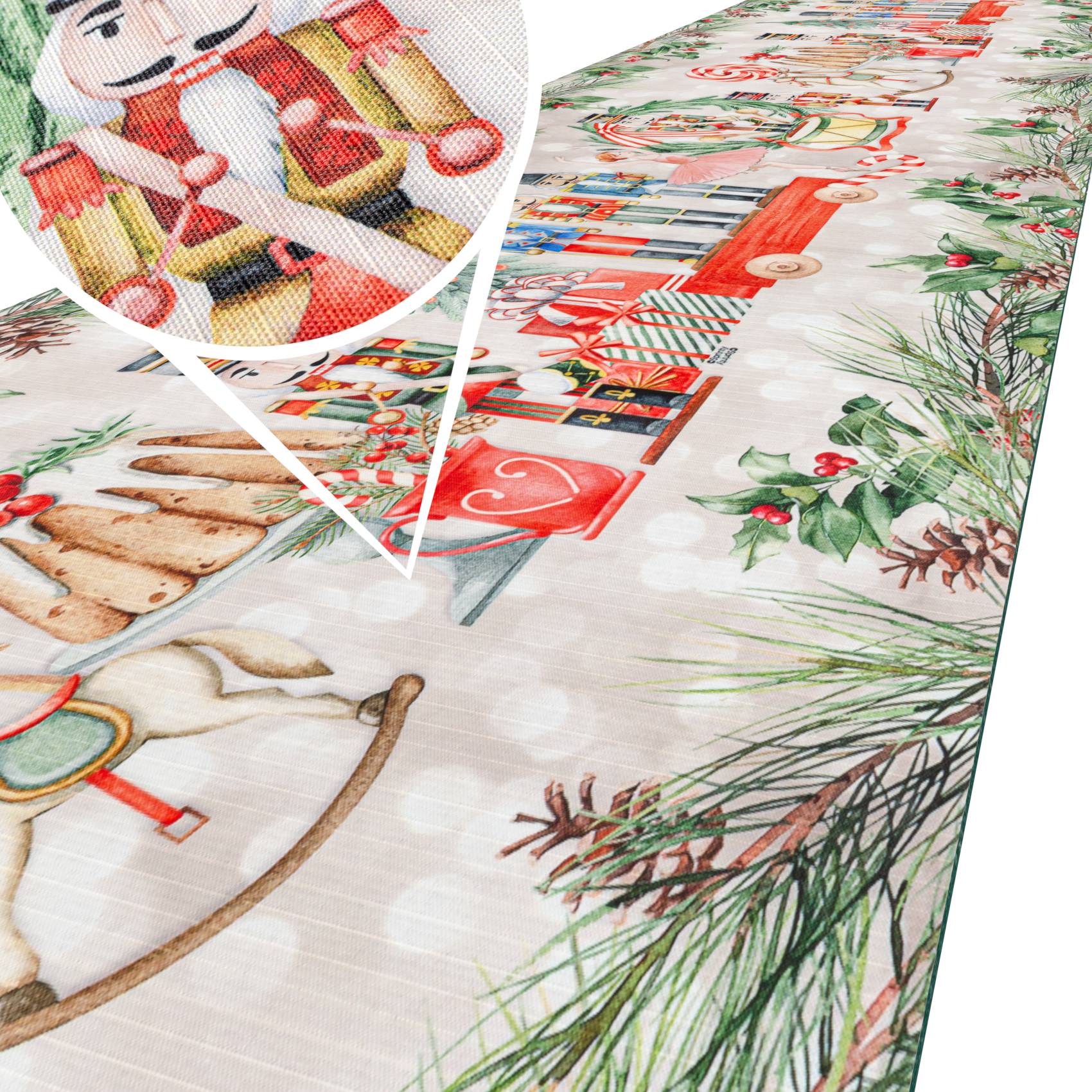 Küchenläufer Küchenteppich Läufer Flur Teppichläufer Sprinty Nussknacker 52cm Breite 100x52cm