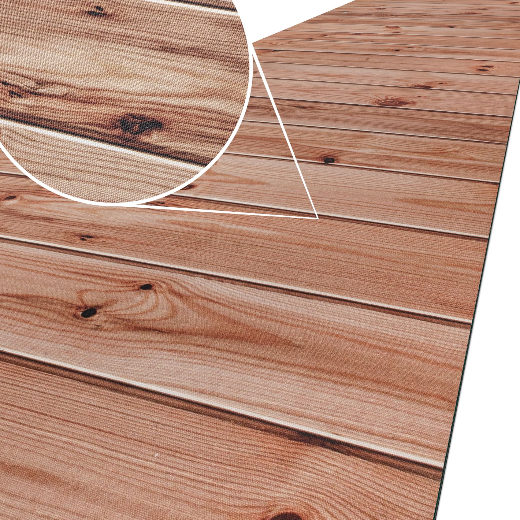 Küchenläufer waschbar Küchenteppich rutschfest Sprinty Holz Braun 52cm Breite 100x52cm