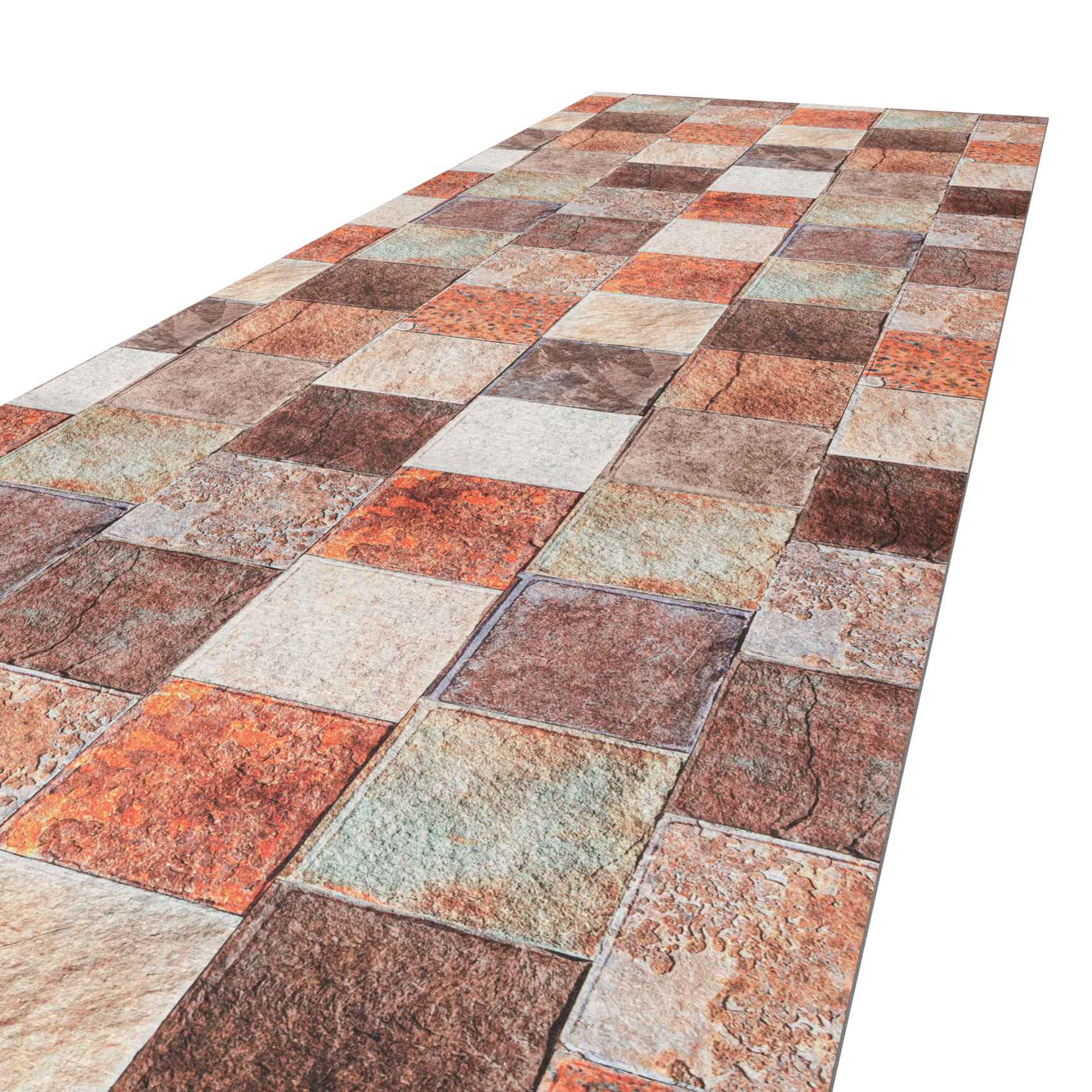 Küchenläufer Küchenteppich Backstein Optik Flur Teppich Läufer 100x65cm