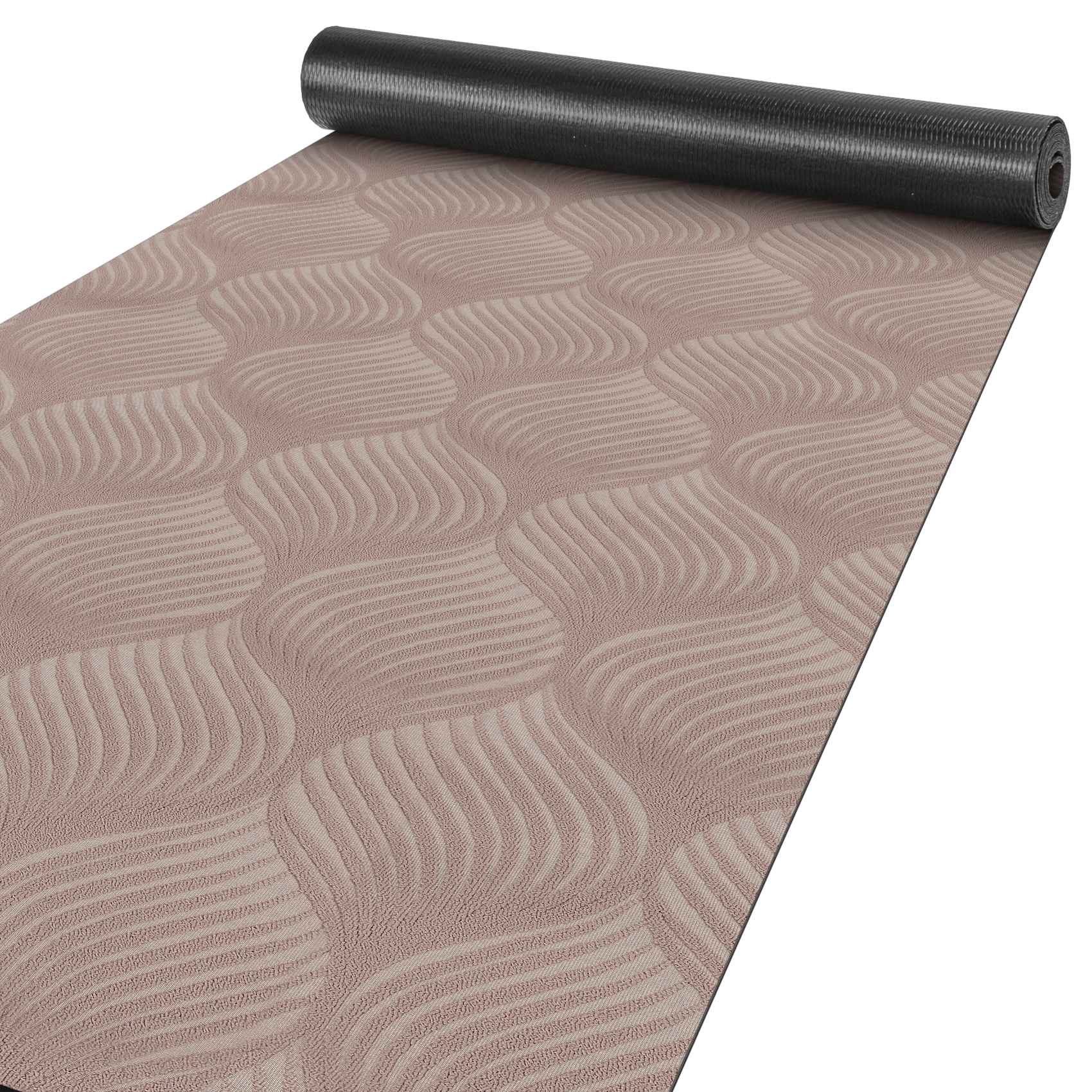 Teppichläufer Flur Läufer Küchenläufer Sauberlaufmatte Teppich Flur abwaschbar Textil Baker Breite 100cm Braun 100x100cm