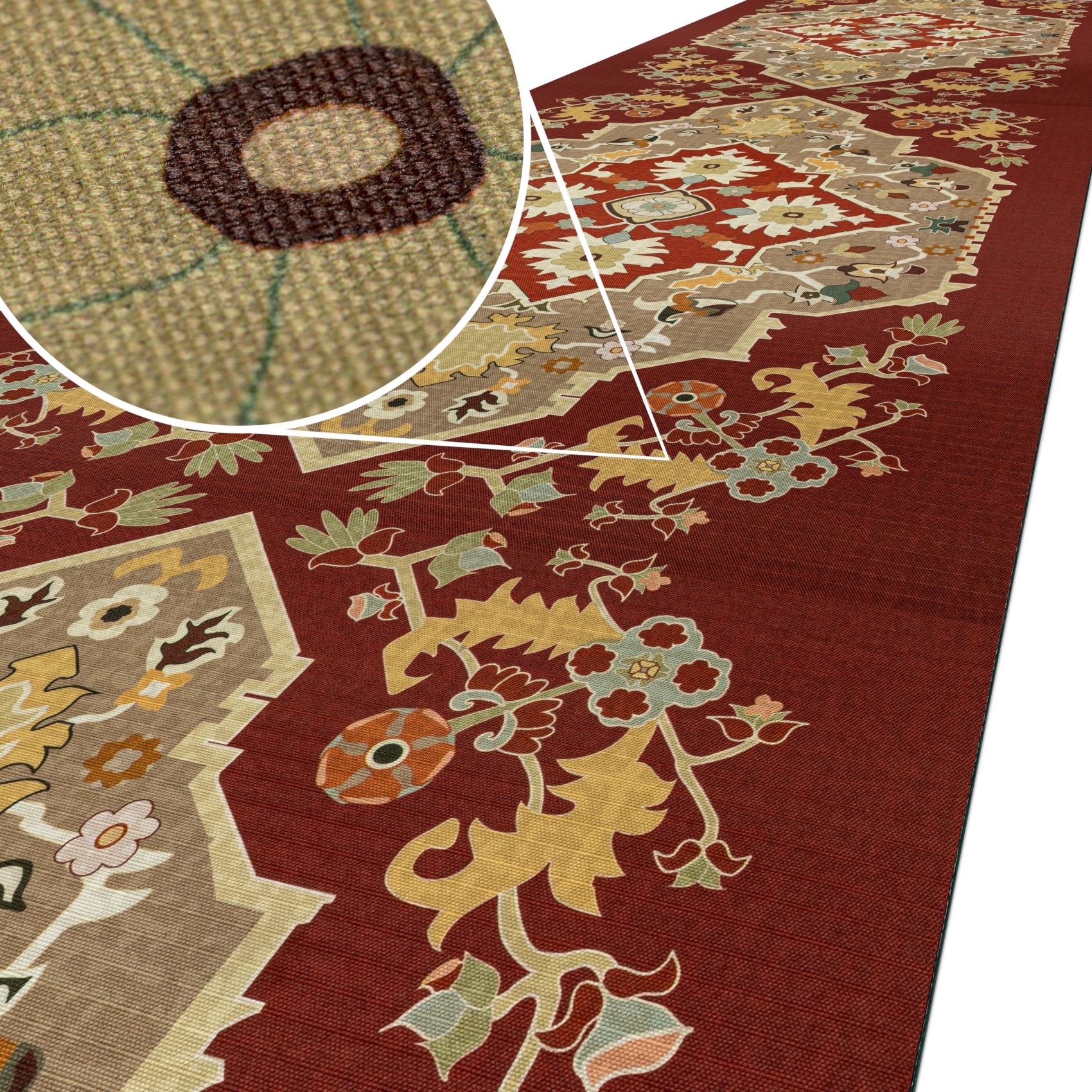 Küchenläufer Küchenteppich Läufer Flur Teppichläufer Sprinty Dune Mehrfarbig 50cm Breit 100x52cm