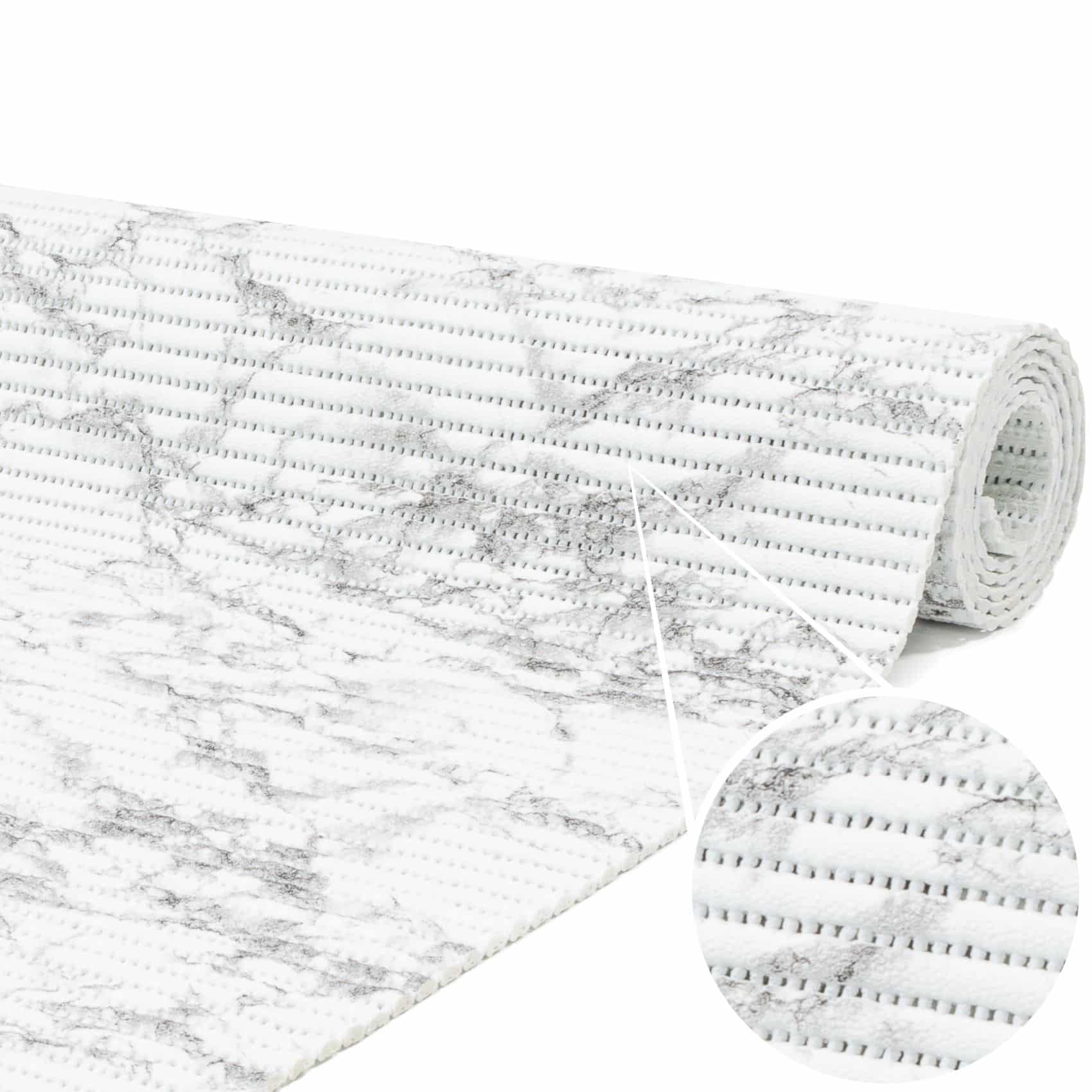 Weichschaummatte Bad Weichschaum Badematte Marmor 4 Farben Blau Beige Braun Grau 65cm Breite Marmor Grau 100x65cm