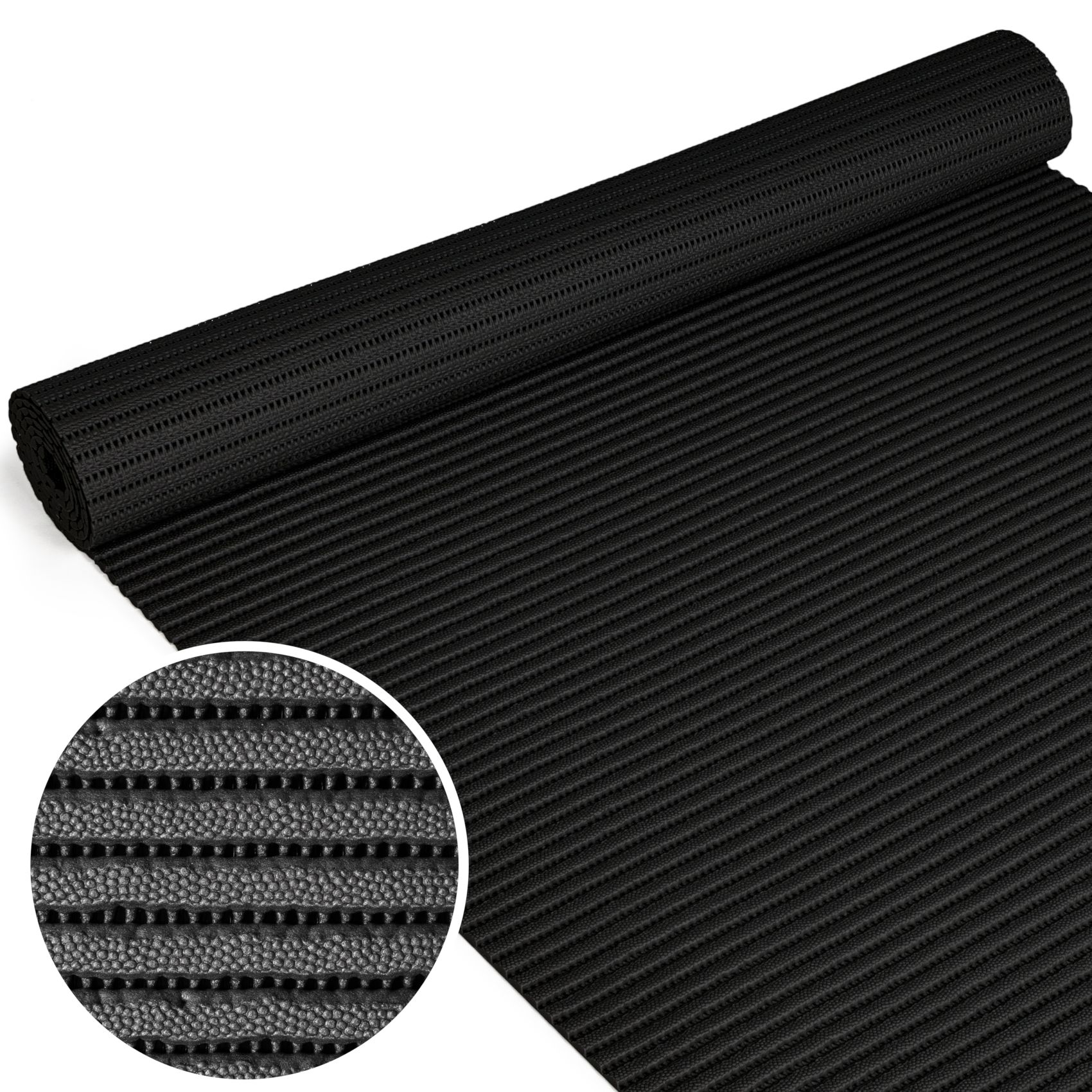 Weichschaummatte Badematte Weichschaum Bad 2 Breiten Classic Uni Einfarbig Meterware Uni Schwarz 65cm 100cm