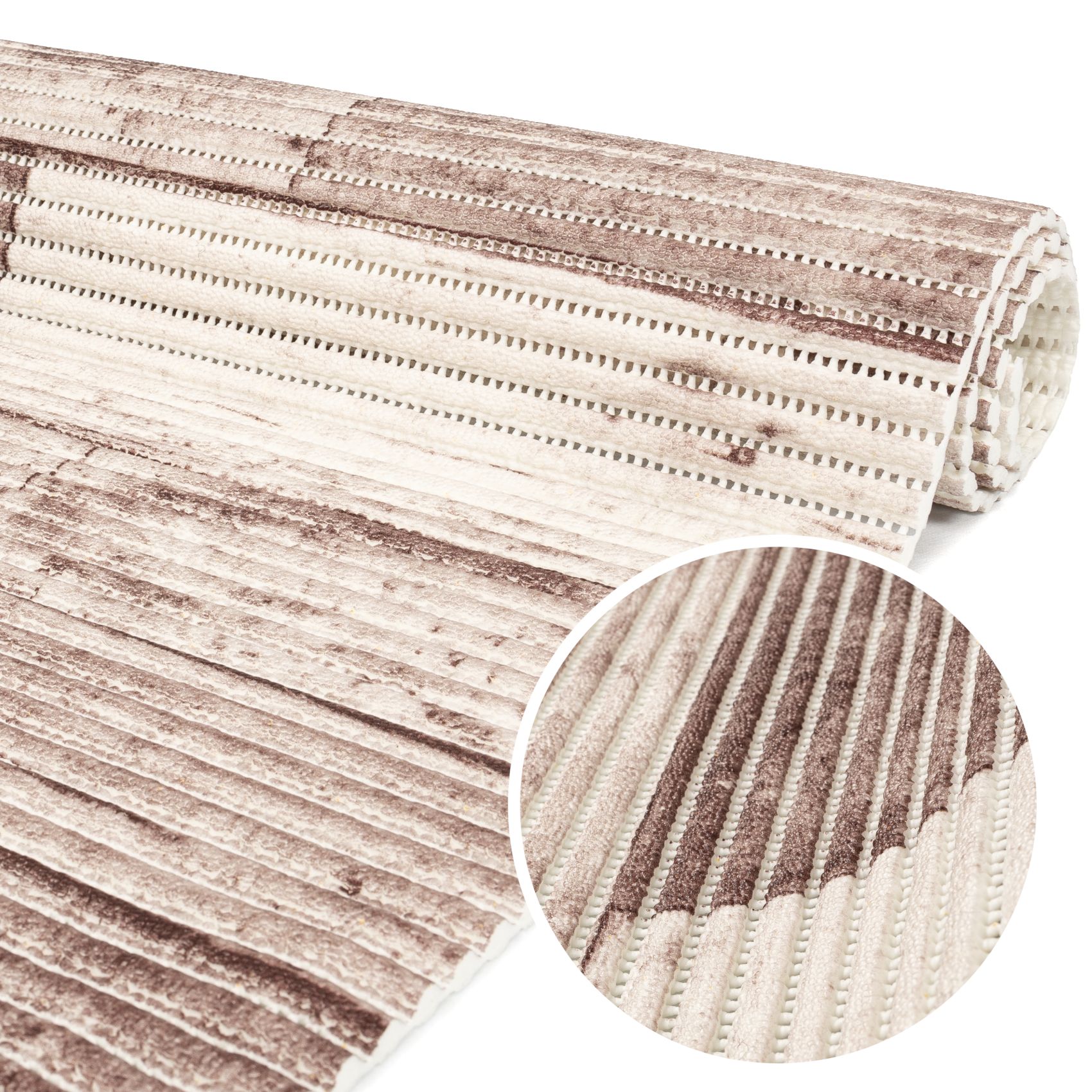 Weichschaummatte Bad Weichschaum Badematte Holz 65cm Breite Meterware 65x100cm