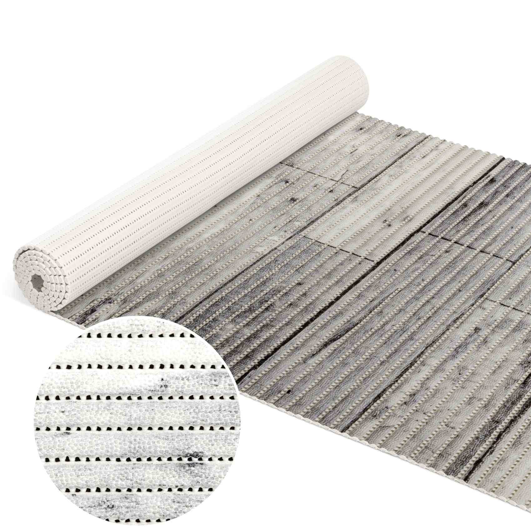 Badematte Holz Grau 130cmx50cm