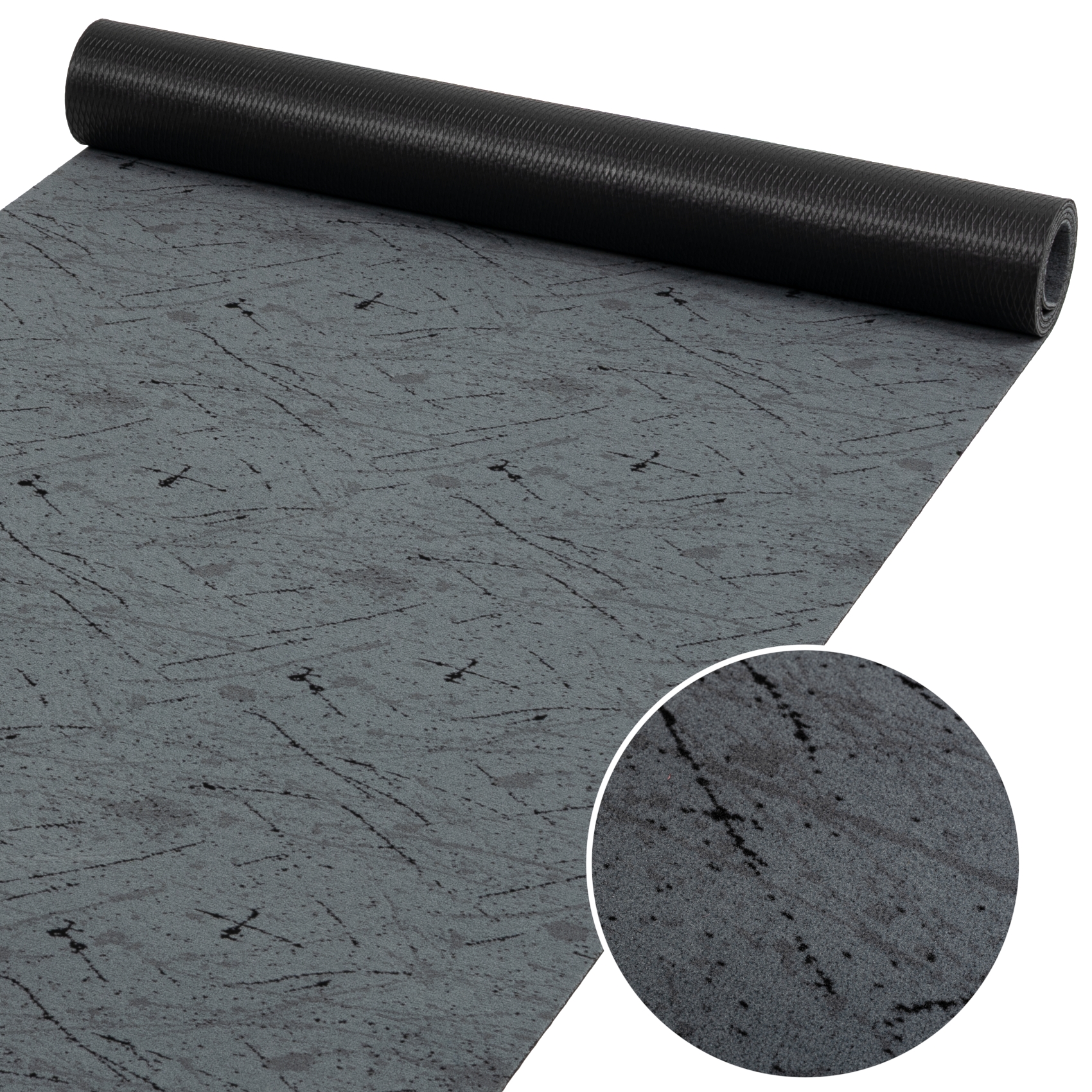 Läufer Flur Teppichläufer Küchenläufer rutschfest Velvet Rot Breite 65cm / 100cm 65 cm 100 cm