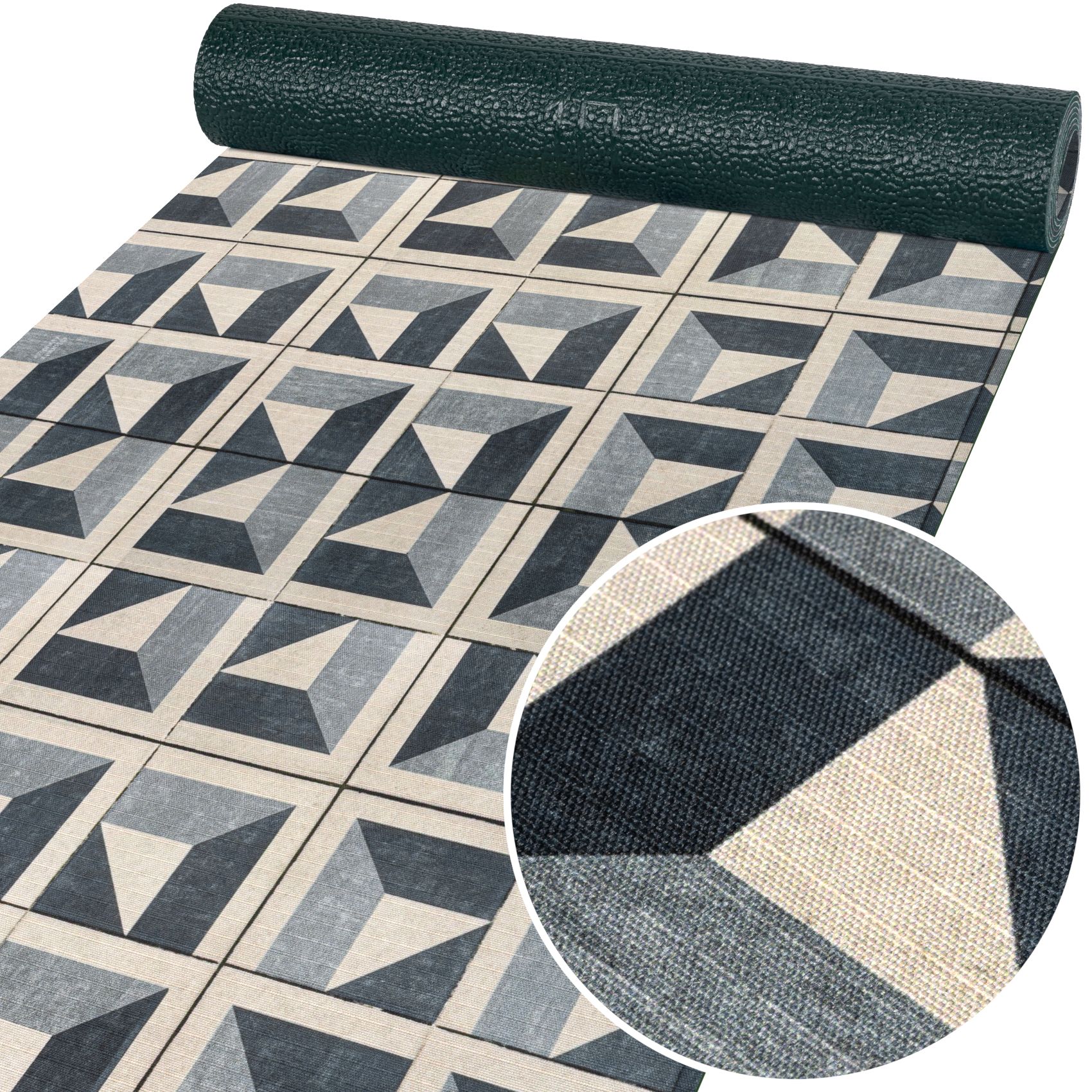 Küchenläufer Teppichläufer Läufer Flur Küchenteppich rutschfest pflegeleicht Amira Breite 52cm 100 x 52 cm