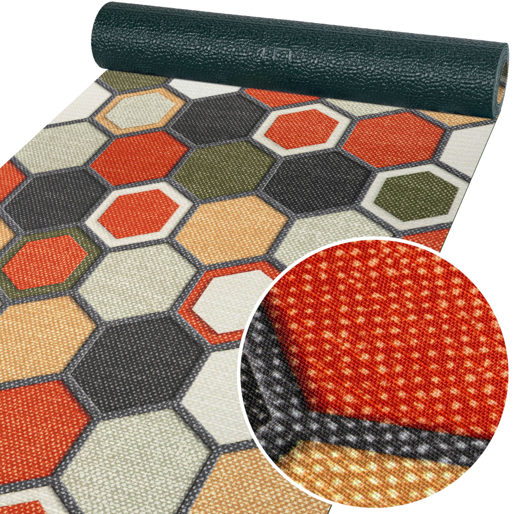 Küchenläufer Teppichläufer Läufer Flur Küchenteppich rutschfest pflegeleicht Elandra Breite 52cm 100 x 52 cm