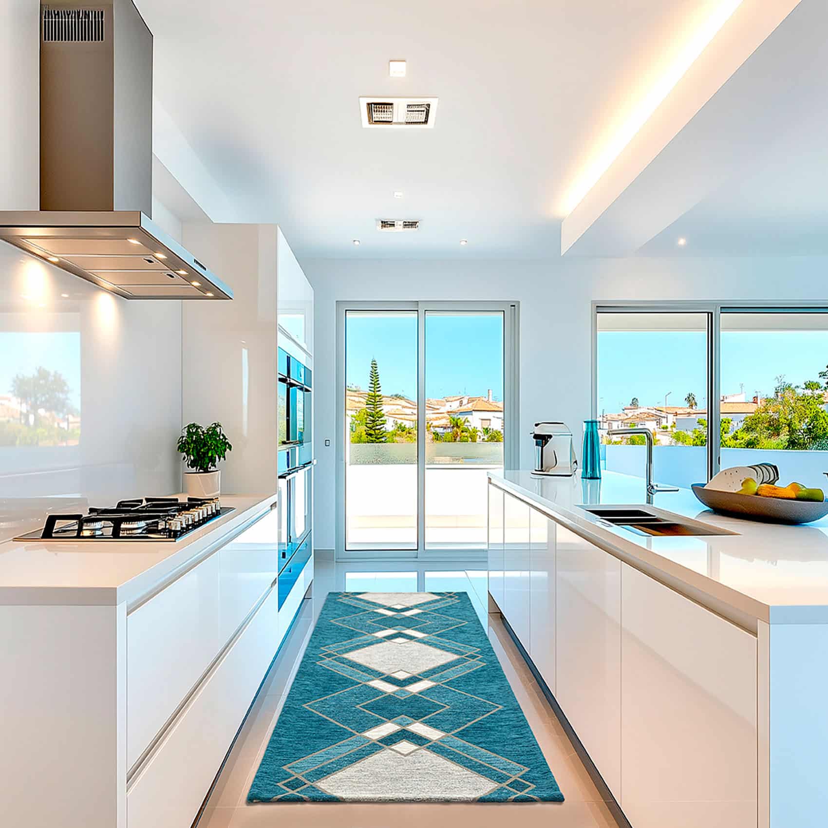 Teppich Tiziana Grün 55 x 80 cm