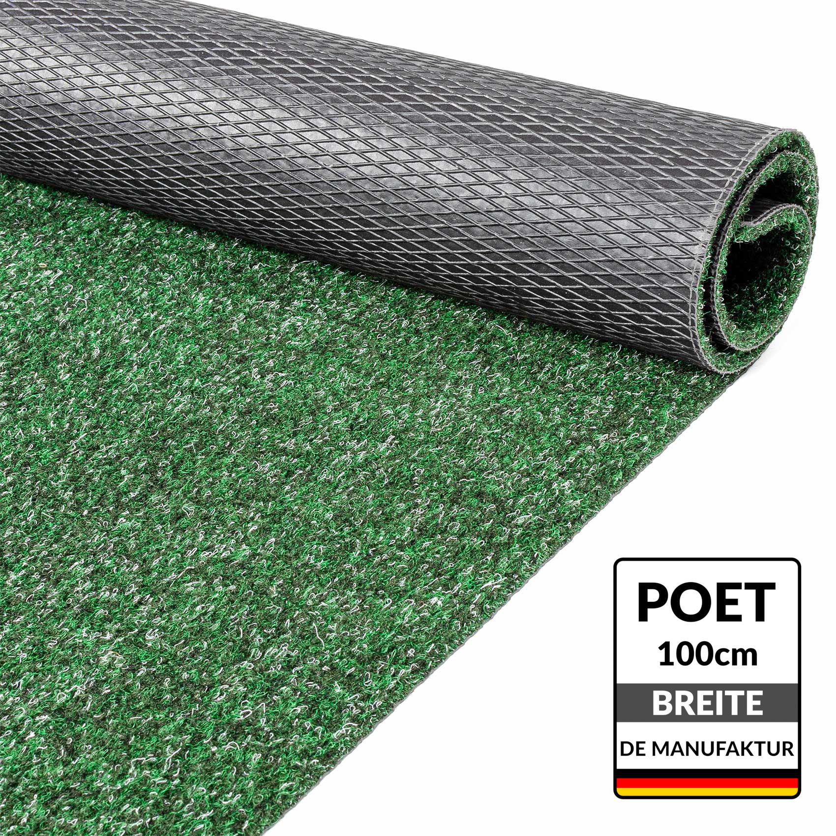 Schmutzfangteppich Grün Sauberlaufmatte Flur Teppich Teppichläufer Läufer Flur POET Breite 100cm 100x100cm