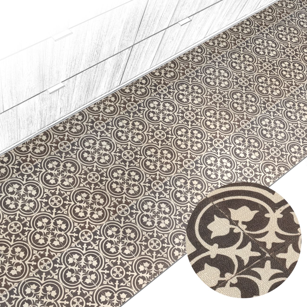 Küchenteppich Küchenläufer abwaschbar Teppichläufer Küche rutschfest Flur Läufer pflegeleicht Stella Breite 67cm 100 x 67 cm