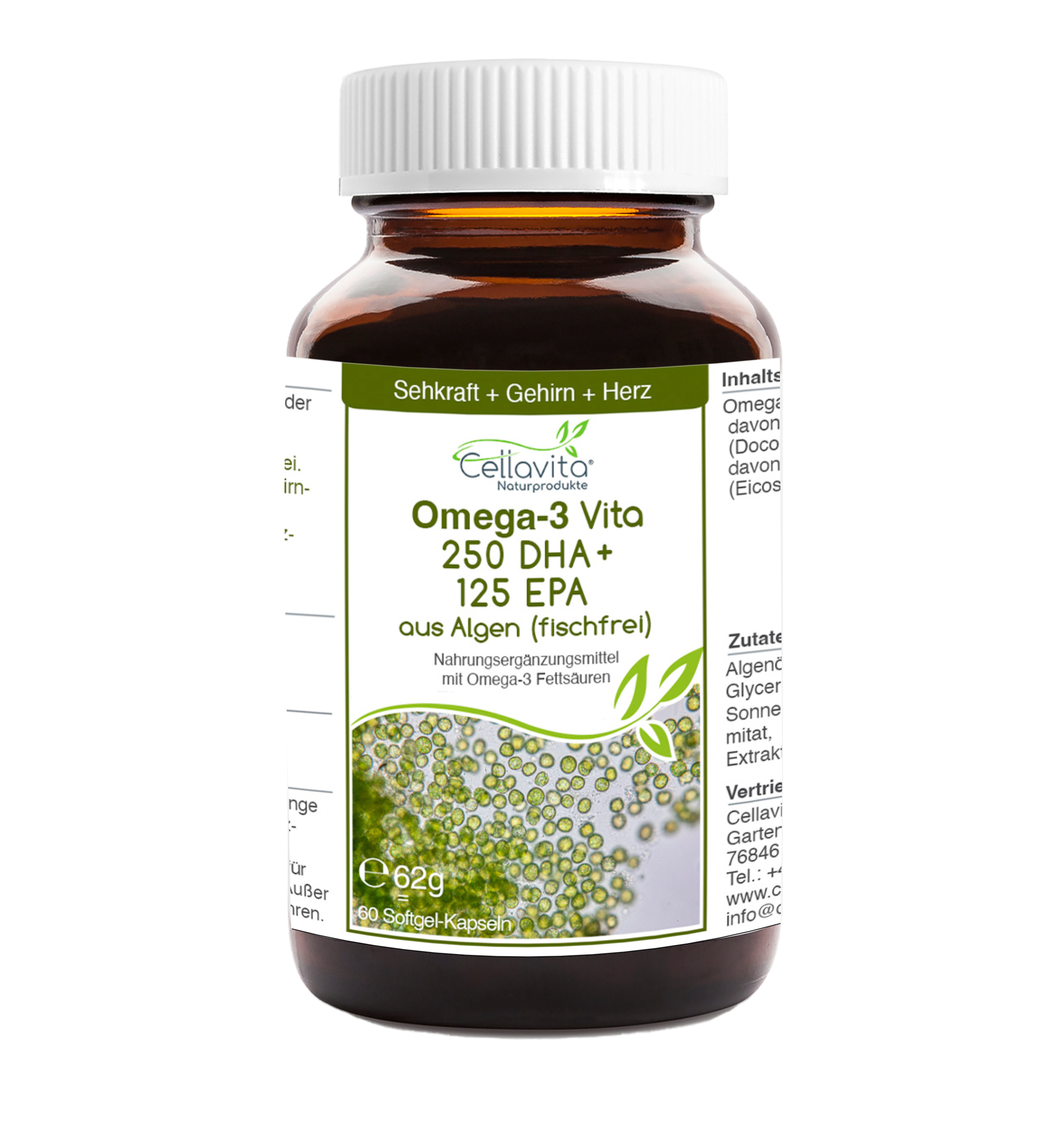 Omega-3 Vita DHA-EPA Kapseln (fischfrei) 60 Kapseln