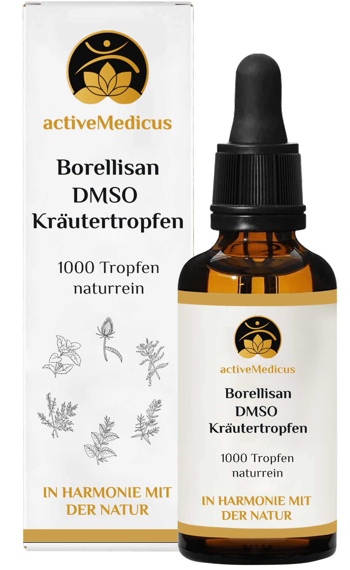 BorelliSan DMSO Kräutertropfen (50 ml, 1000 Tropfen)