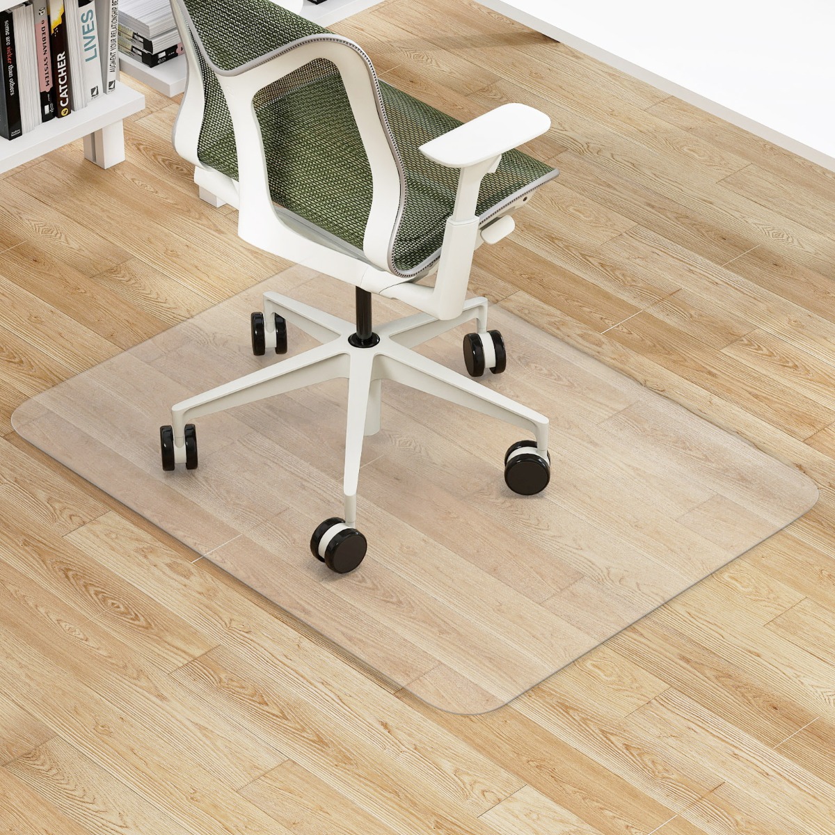 120 x 90 cm Bürostuhlunterlage Transparente PVC-Bodenschutzmatte Bodenschutzmatte