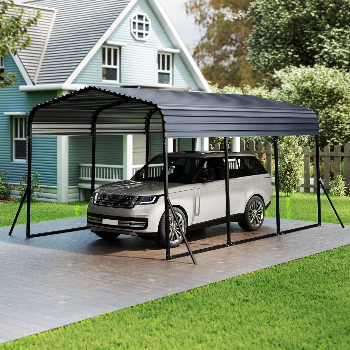 440 x 300 cm Carport Zeltgarage Wasserdichtes Garagezelt Auto Unterstand Lagerzelt Partyzelt