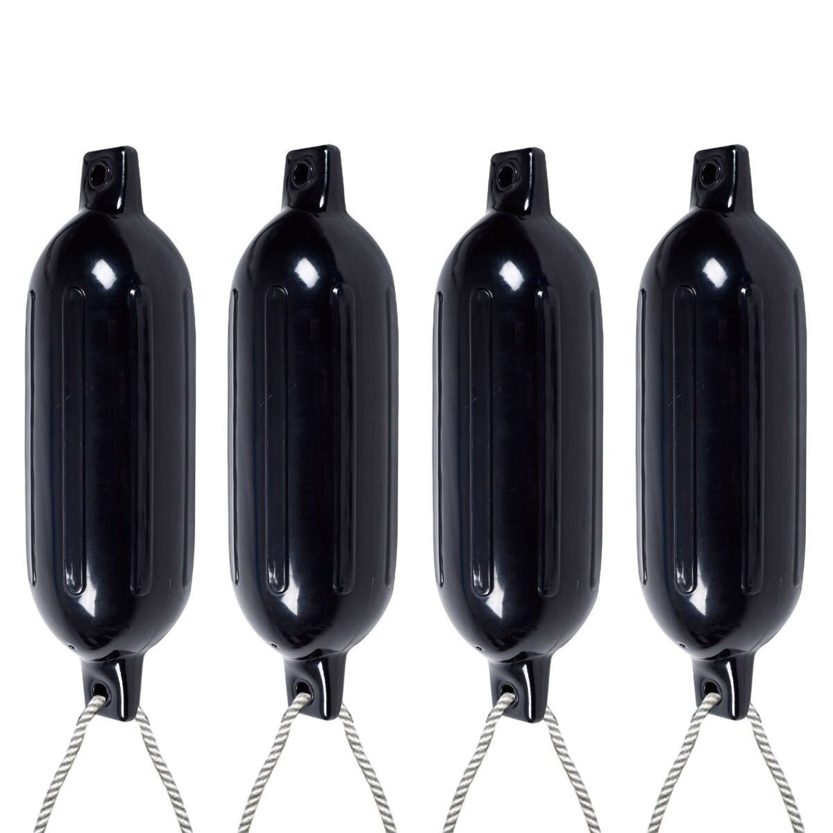 4 Stück Fender Bootsfender Langfender Kugelfender Set Boot Rammschutz TYP G1