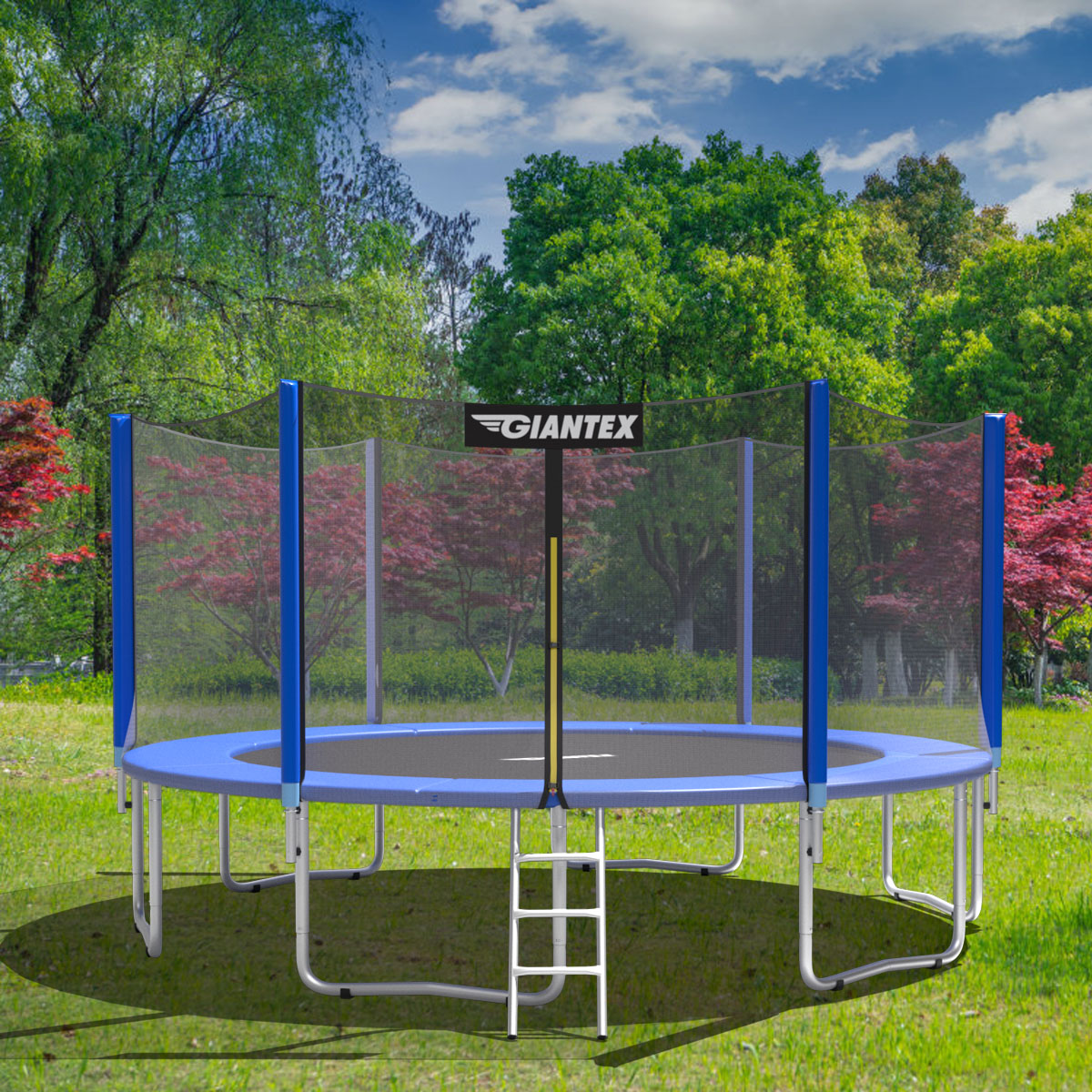 Trampolinmatratze 427cm x 427cm x 10cm Trampolin Übung Fitness Gymnastik Trampolin Polster Blau